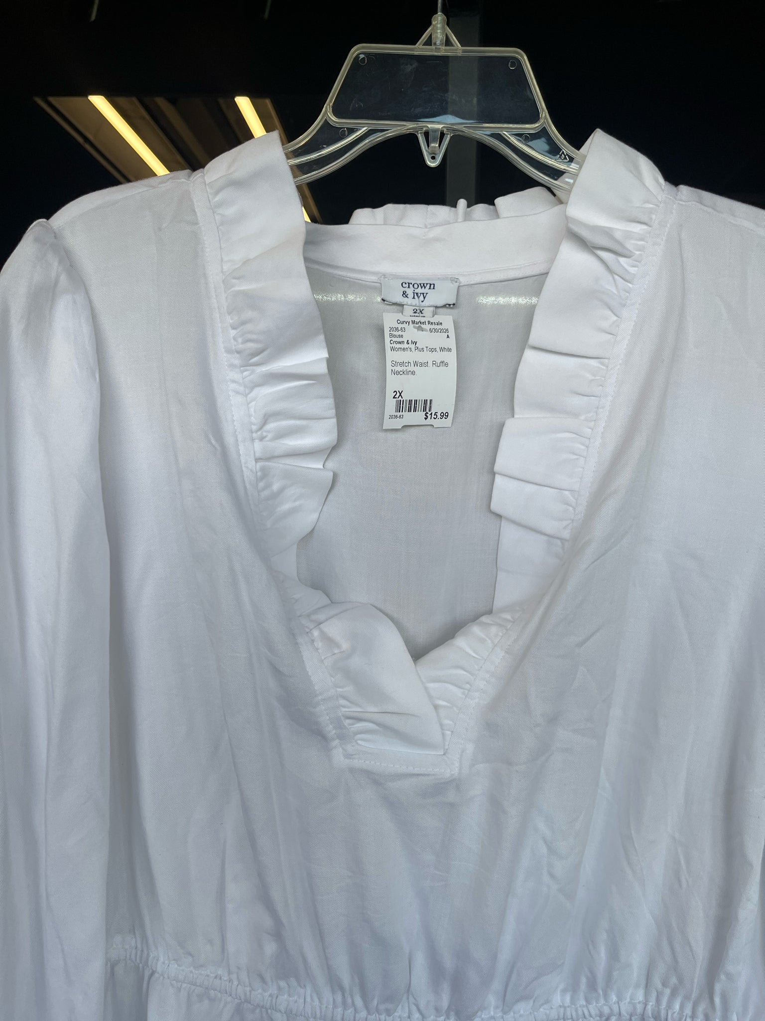 Crown & Ivy Plus Tops Size 2X Blouse