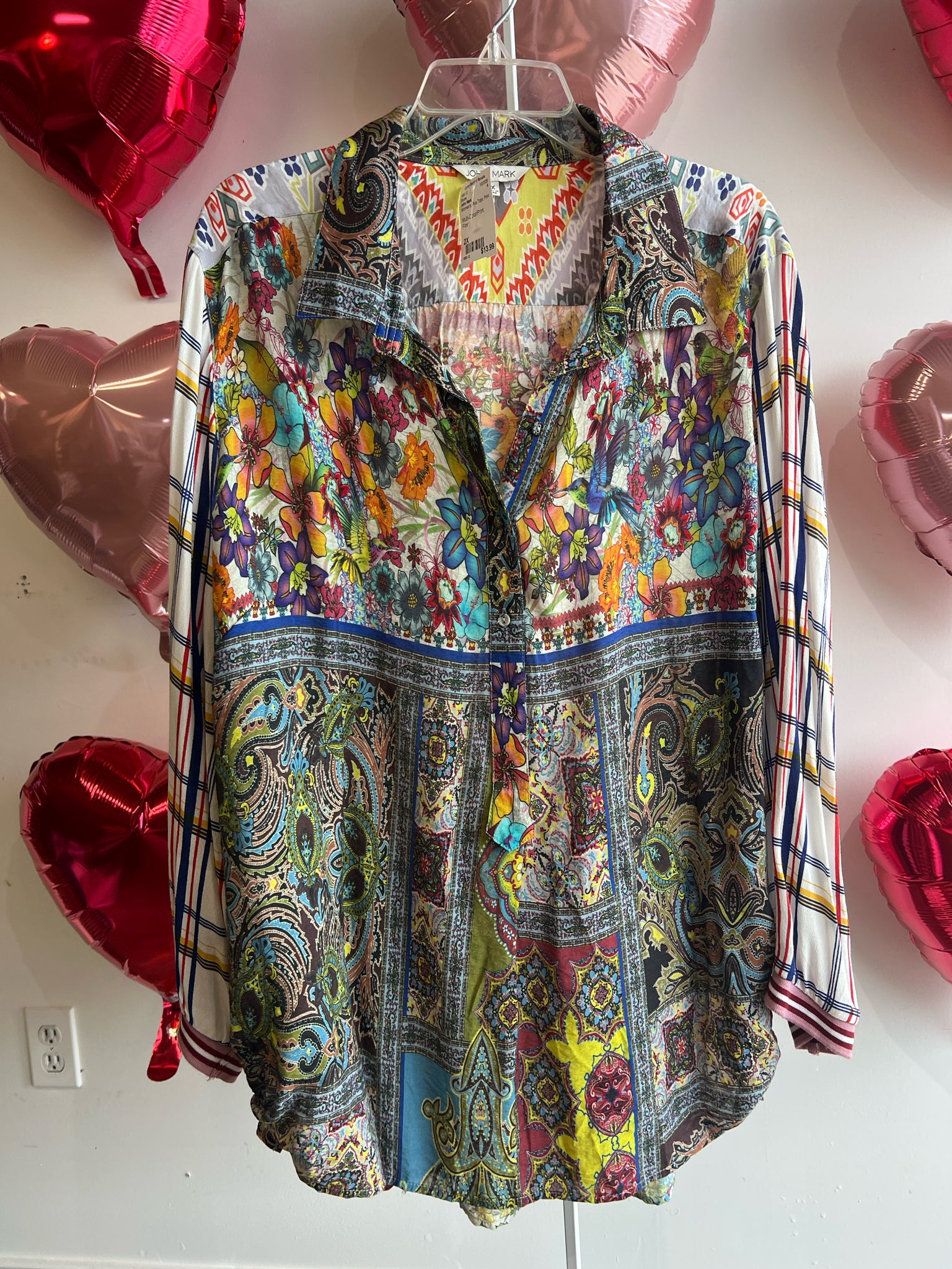 John Mark Plus Tops Size 2X Blouse