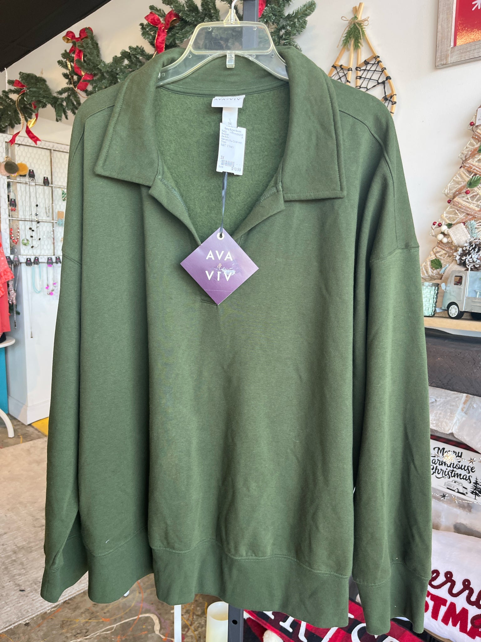 Ava & Viv Plus Outerwear Size 3X Sweatshirt