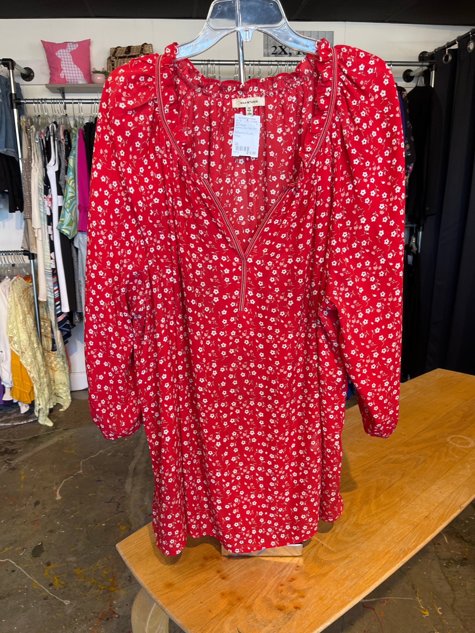 MAX STUDIO Plus Tops Size 3X Blouse