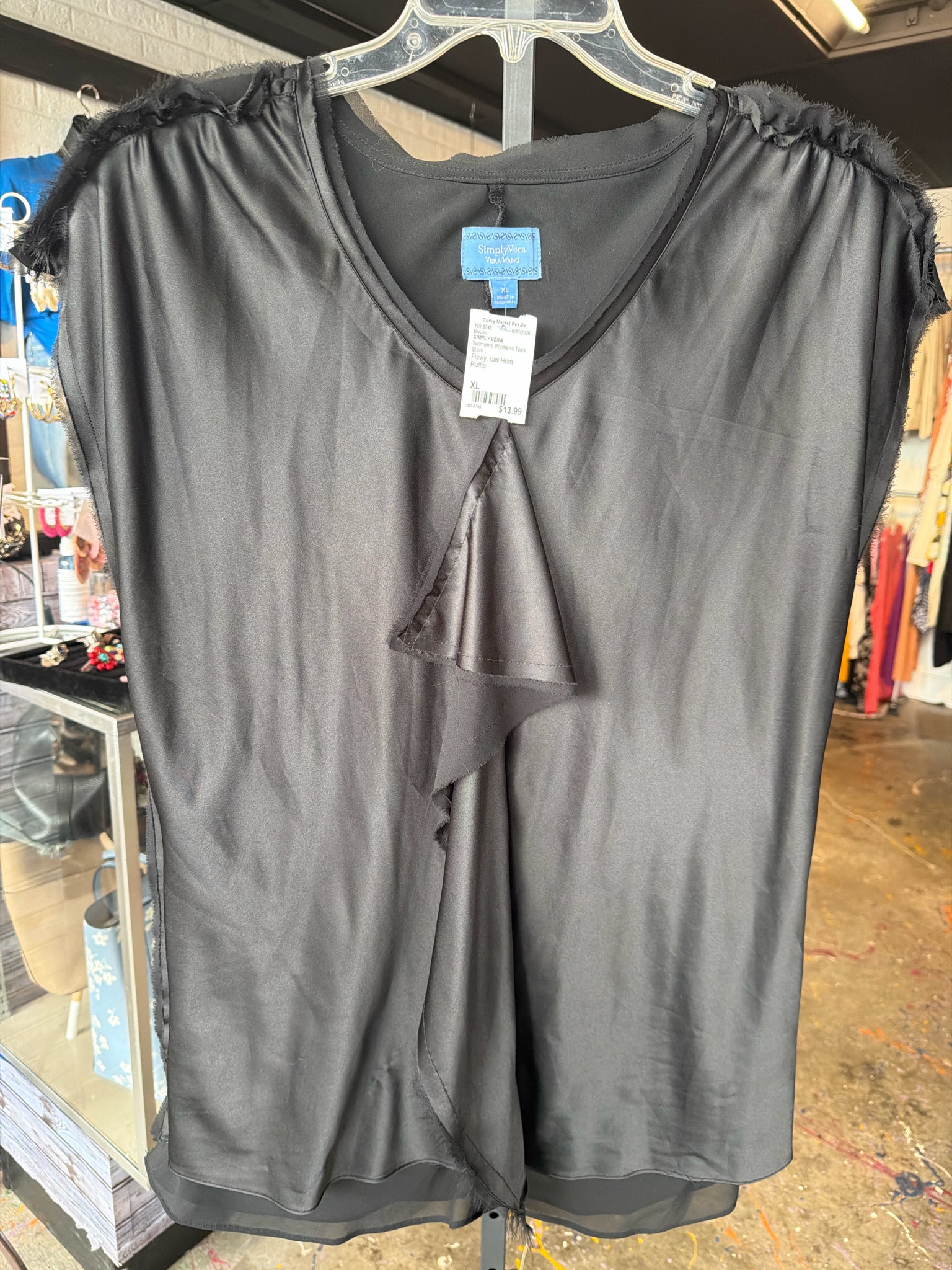 SIMPLY VERA Womens Tops Size XL Blouse