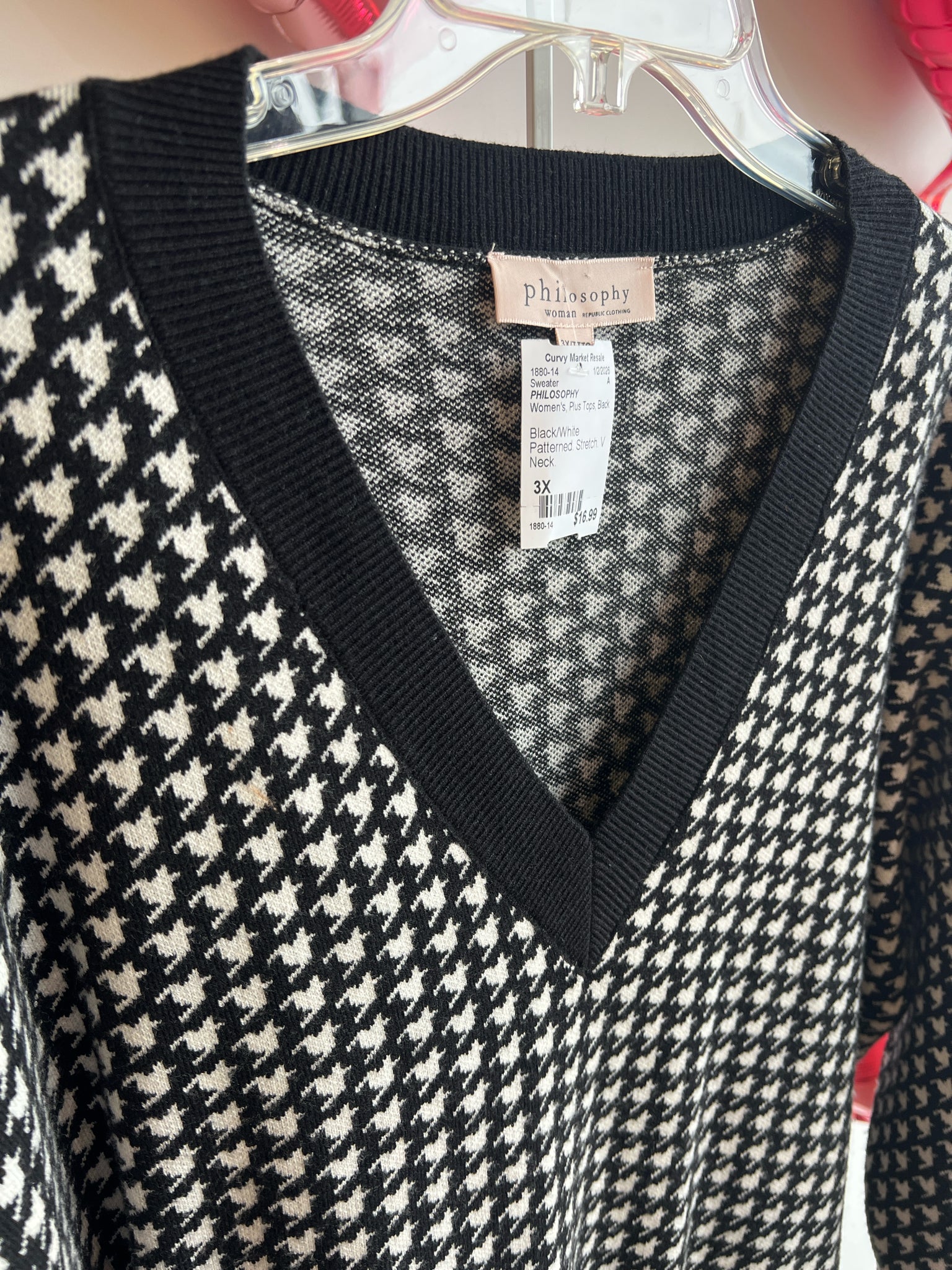 PHILOSOPHY Plus Tops Size 3X Sweater