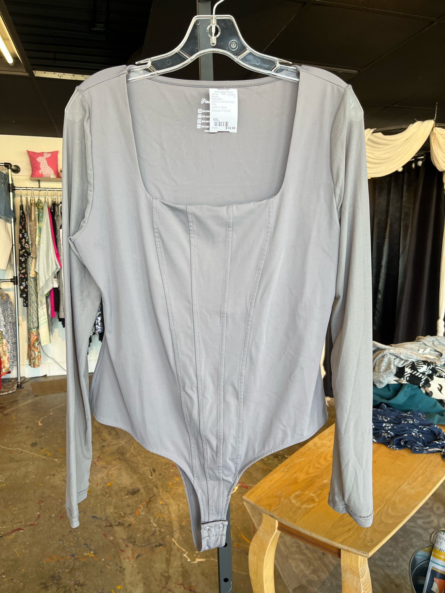 Pinkm Style Womens Tops Size XXL Bodysuit