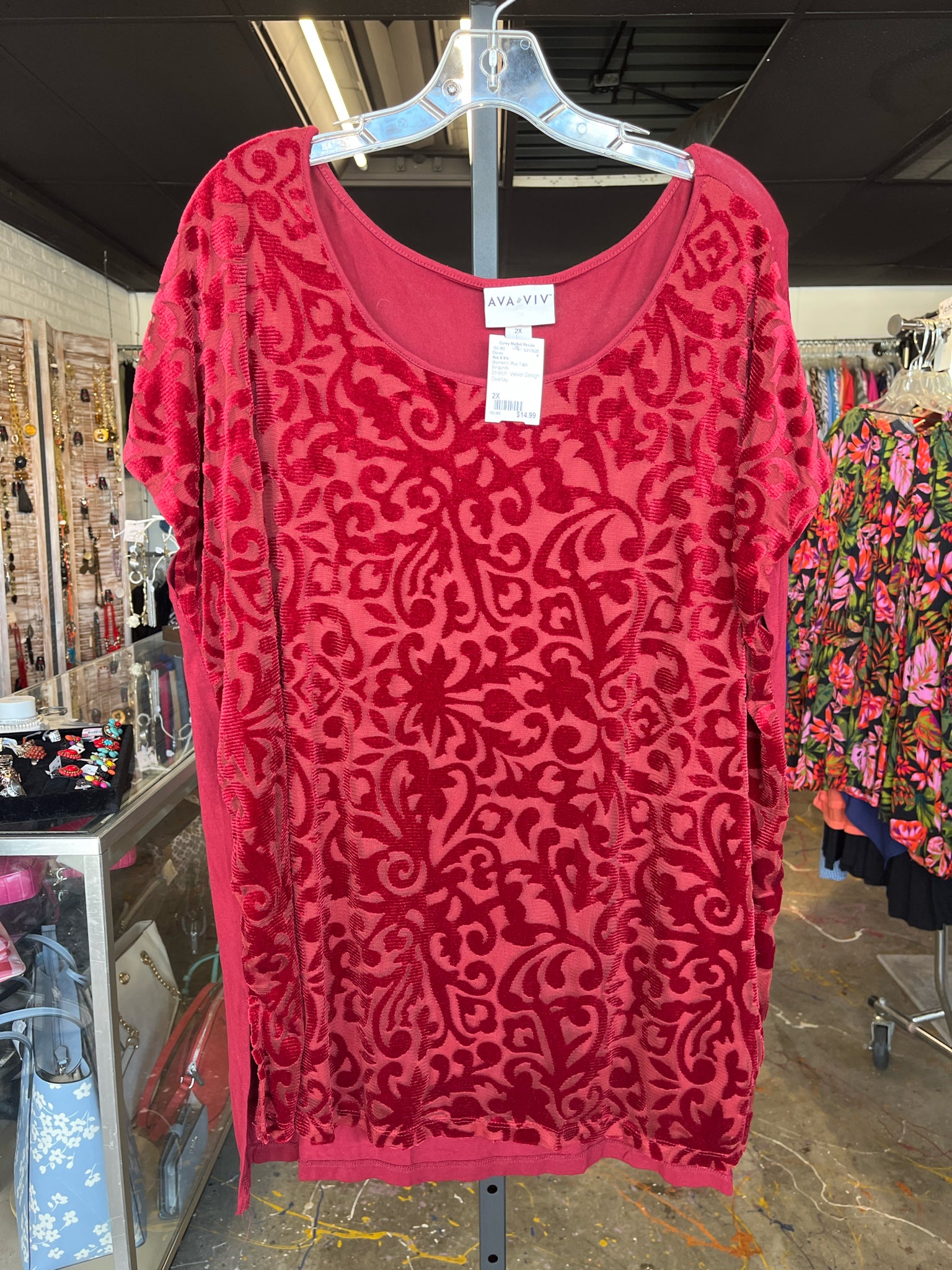 Ava & Viv Plus Tops Size 2X Blouse
