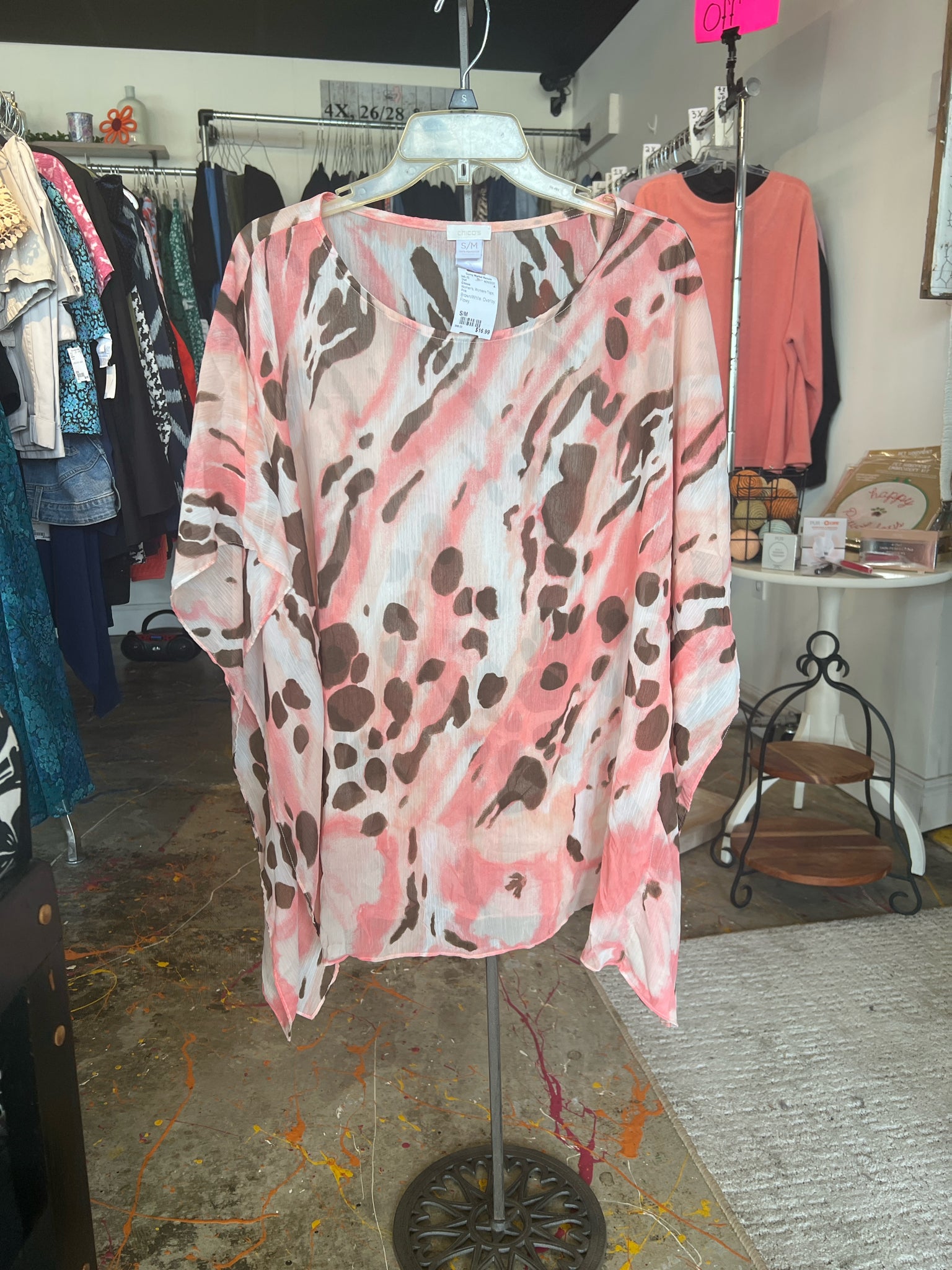 Chicos Womens Tops Size S/M Shirt
