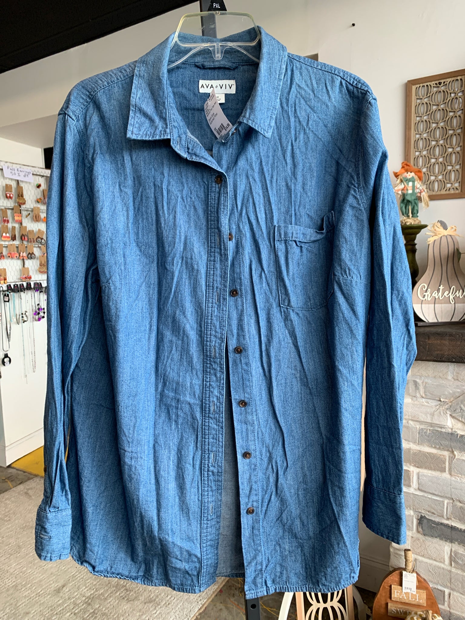Ava & Viv Plus Tops Size 1X Blouse