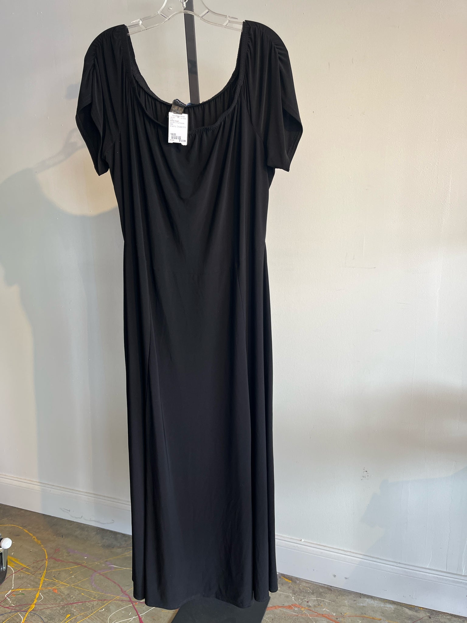 size 18 dresses for women Ashley Stewart Plus 18/20 Dress Collar Size/Sleeve US (Inches):18/33 size long evening gowns Maxi Dress Dress Over indoor