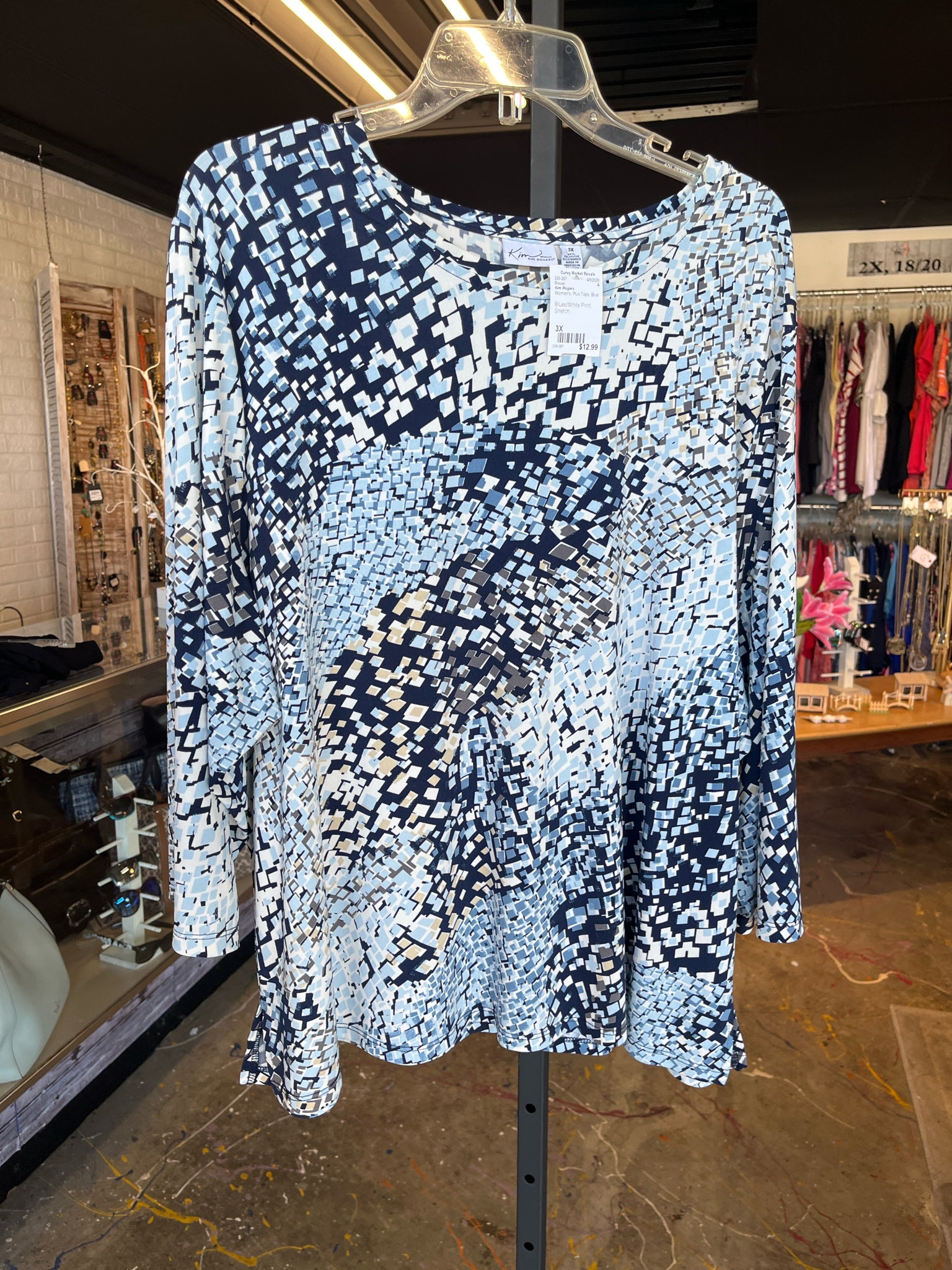 Kim Rogers Plus Tops Size 3X Blouse