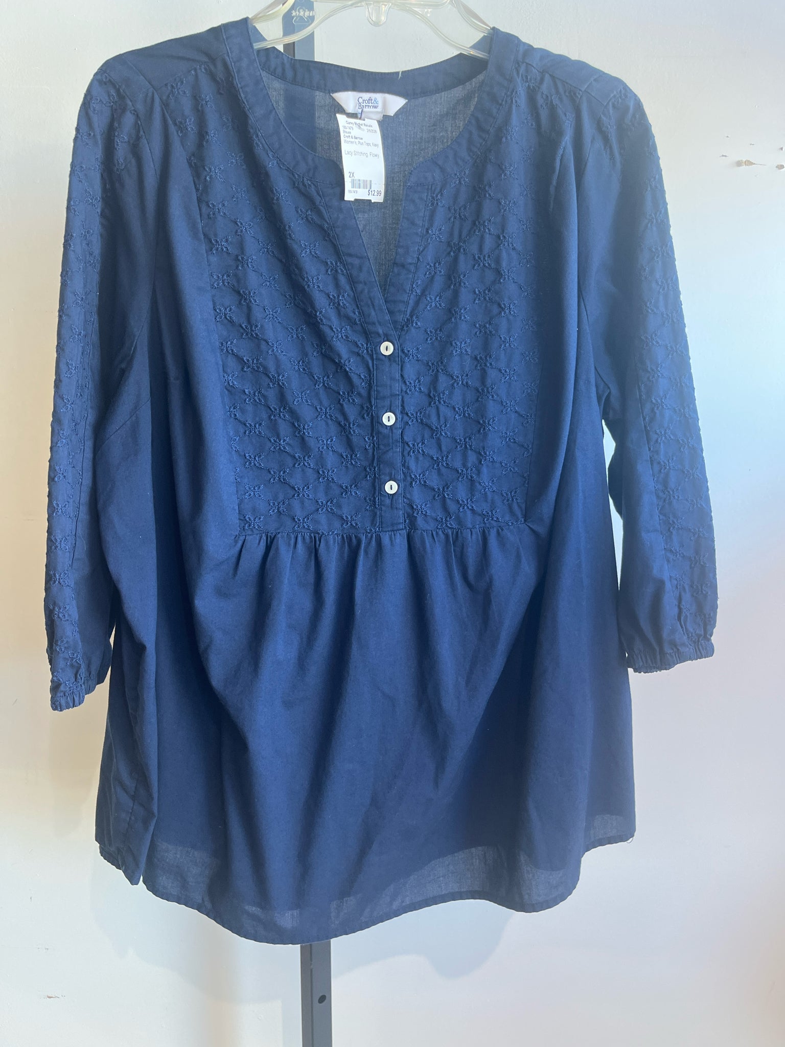 Croft & Barrow Plus Tops Size 2X Blouse