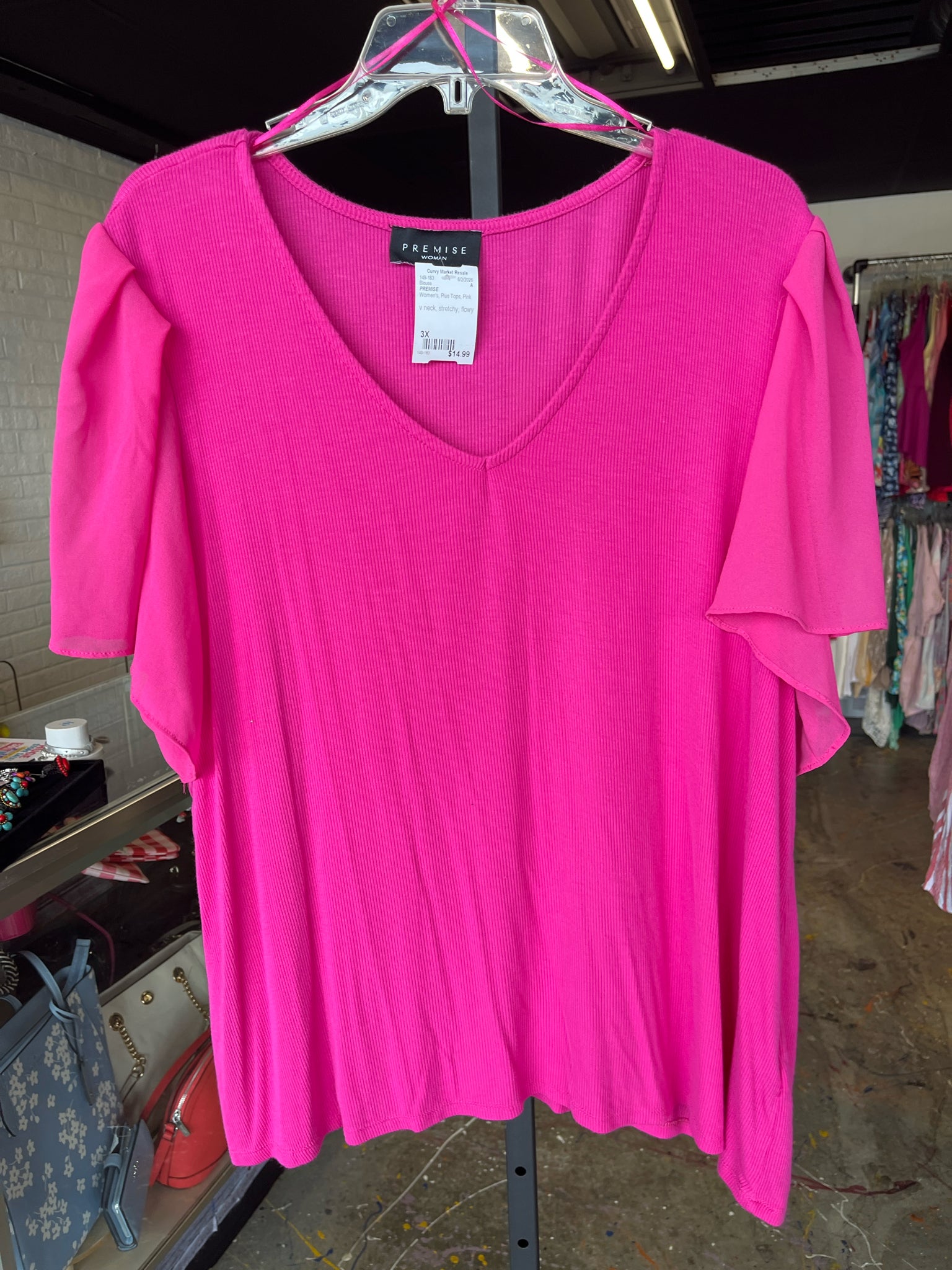 PREMISE Plus Tops Size 3X Blouse