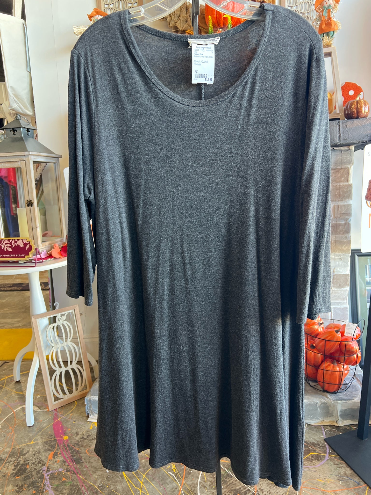 Forever Rose Plus Tops Size 2X Tunic