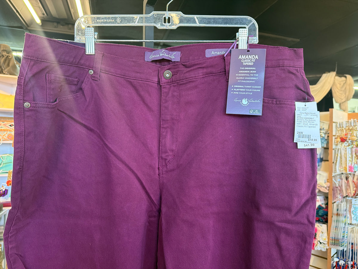 GLORIA VANDERBILT Plus Bottoms Size 24W Jeans