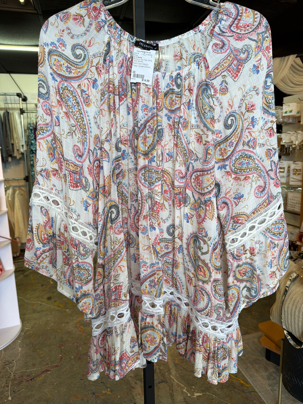 zac & Rachel Plus Tops Size 3X Blouse