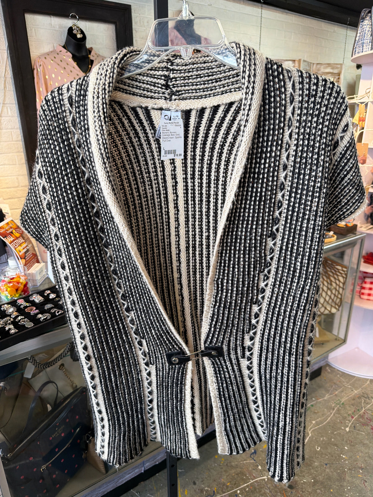Chic Knits Womens Outerwear Size L Sweater