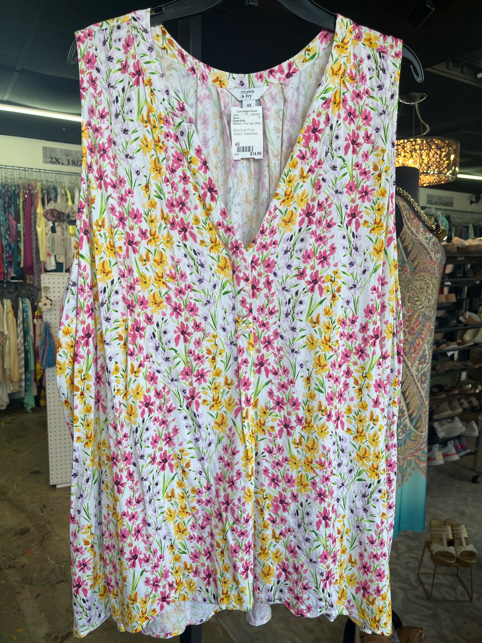 Crown & Ivy Plus Tops Size 4X Blouse