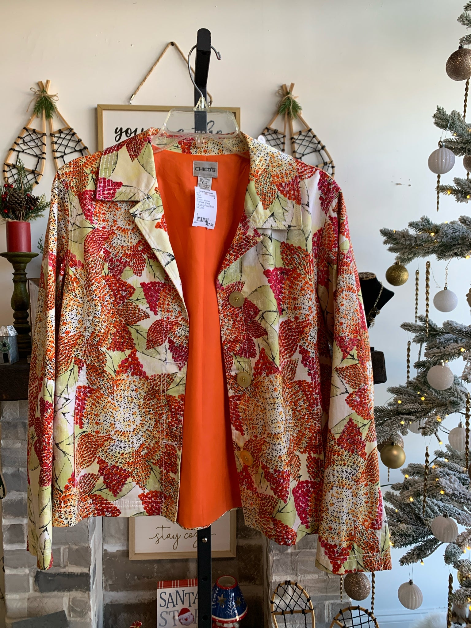 Chicos Womens Outerwear Size 1 Jacket