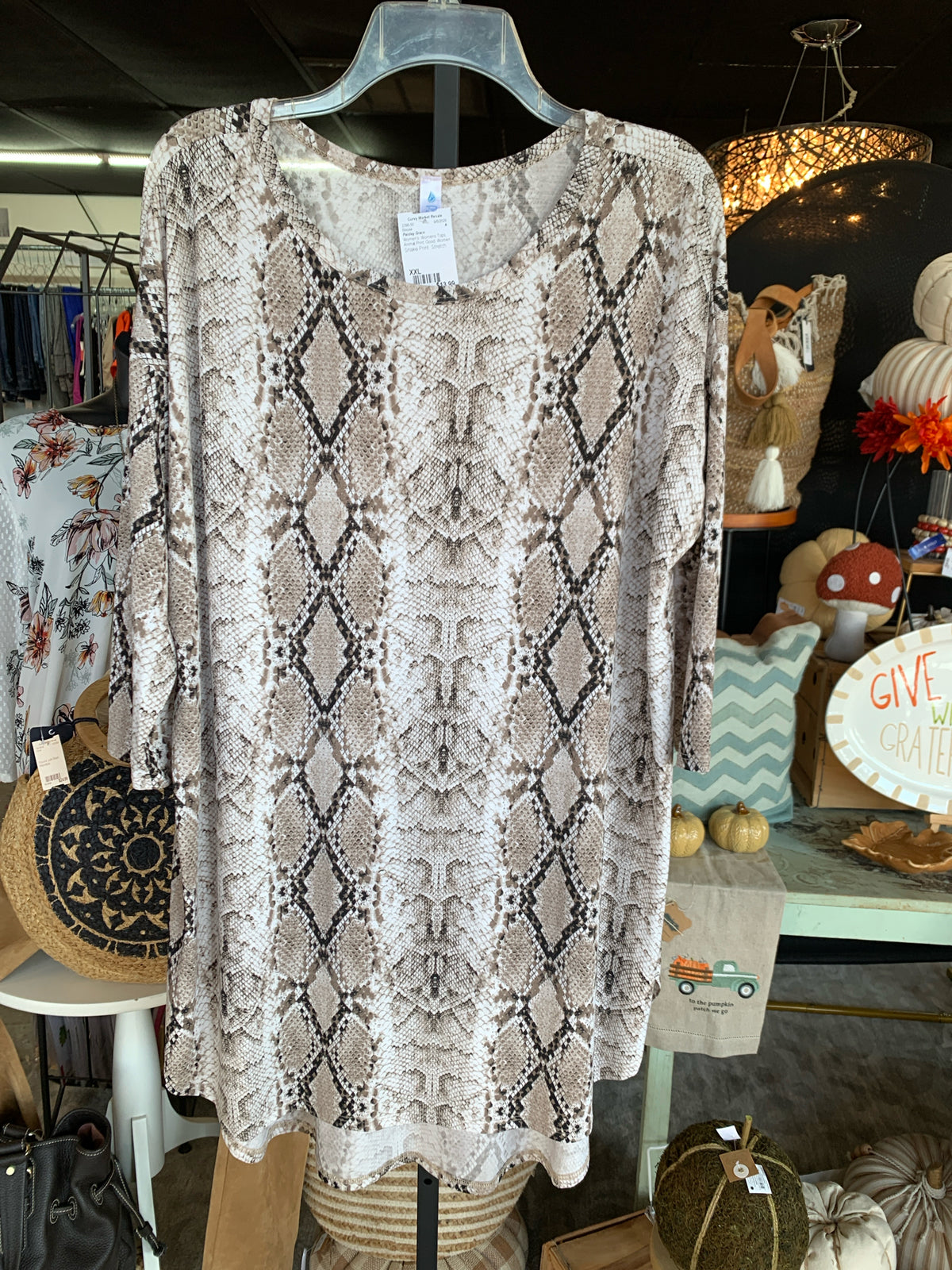 Paisley Grace Womens Tops Size XXL Blouse