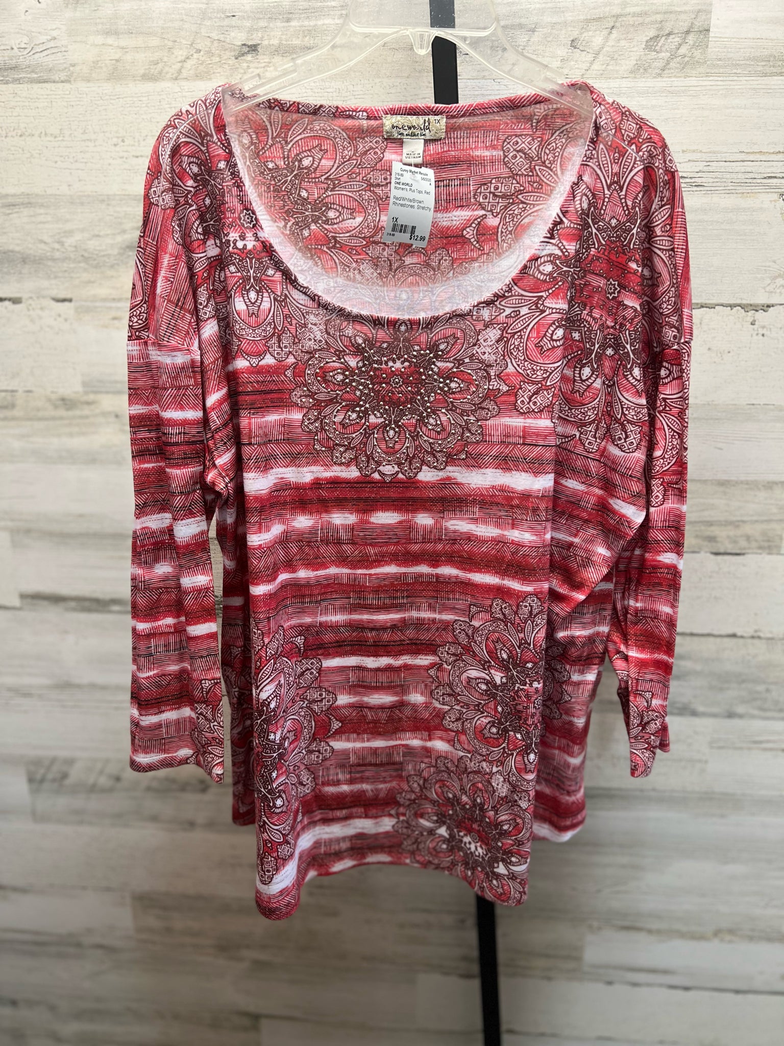 ONE WORLD Plus Tops Size 1X Shirt