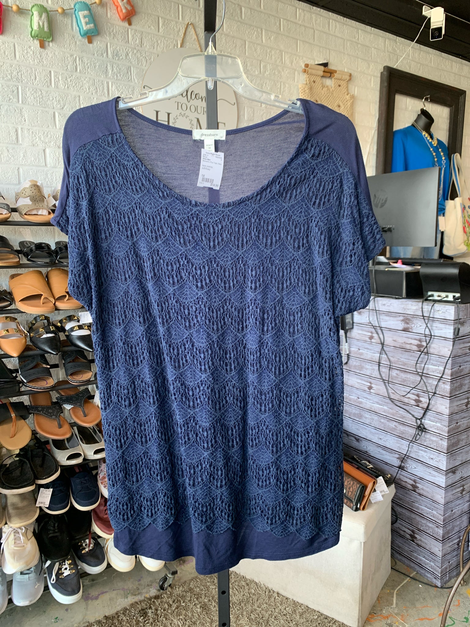 Dress Barn Plus Tops Size 1X Blouse