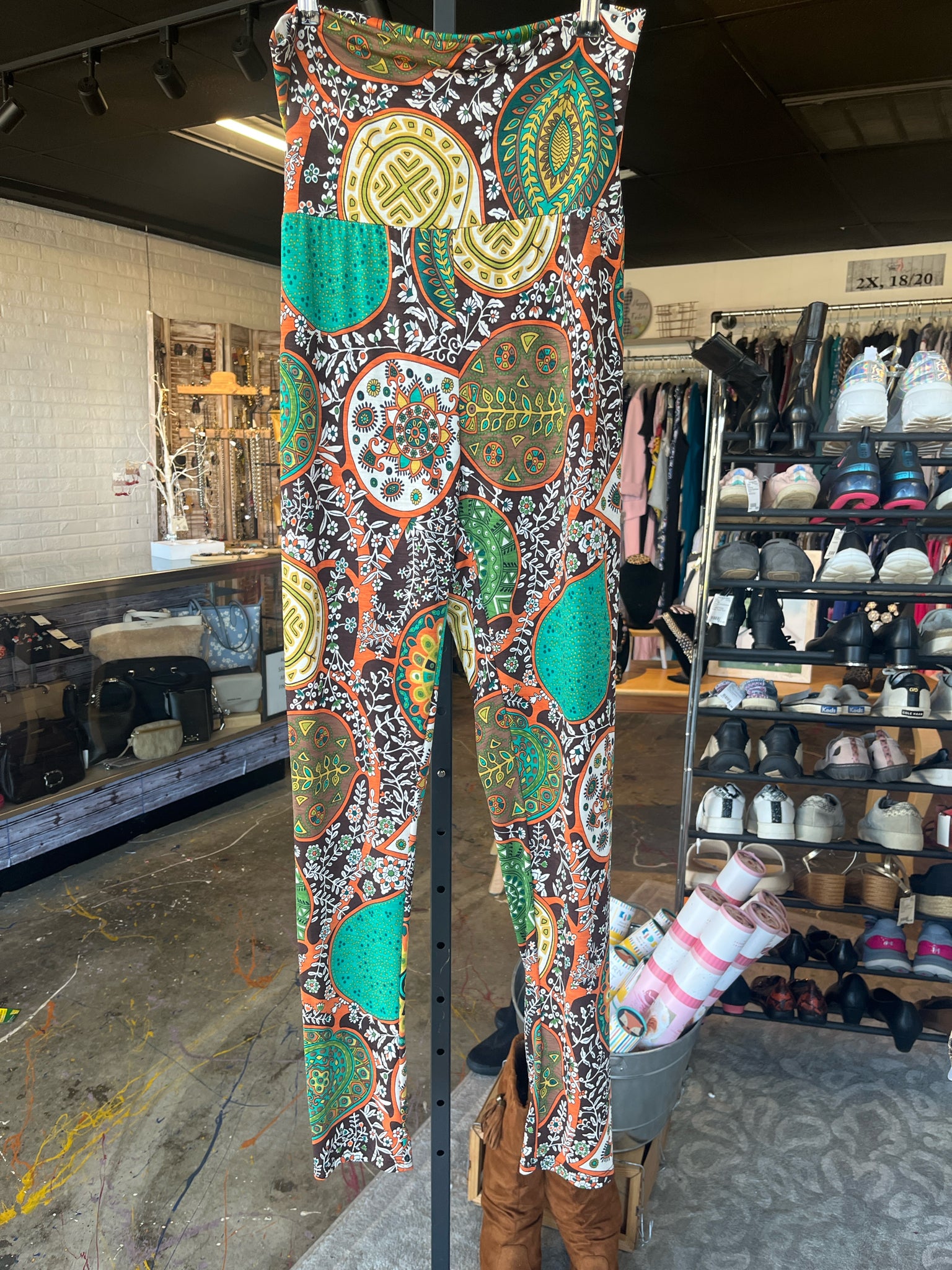 ZIG ZAG STRIP Womens Bottoms Size XL Pants