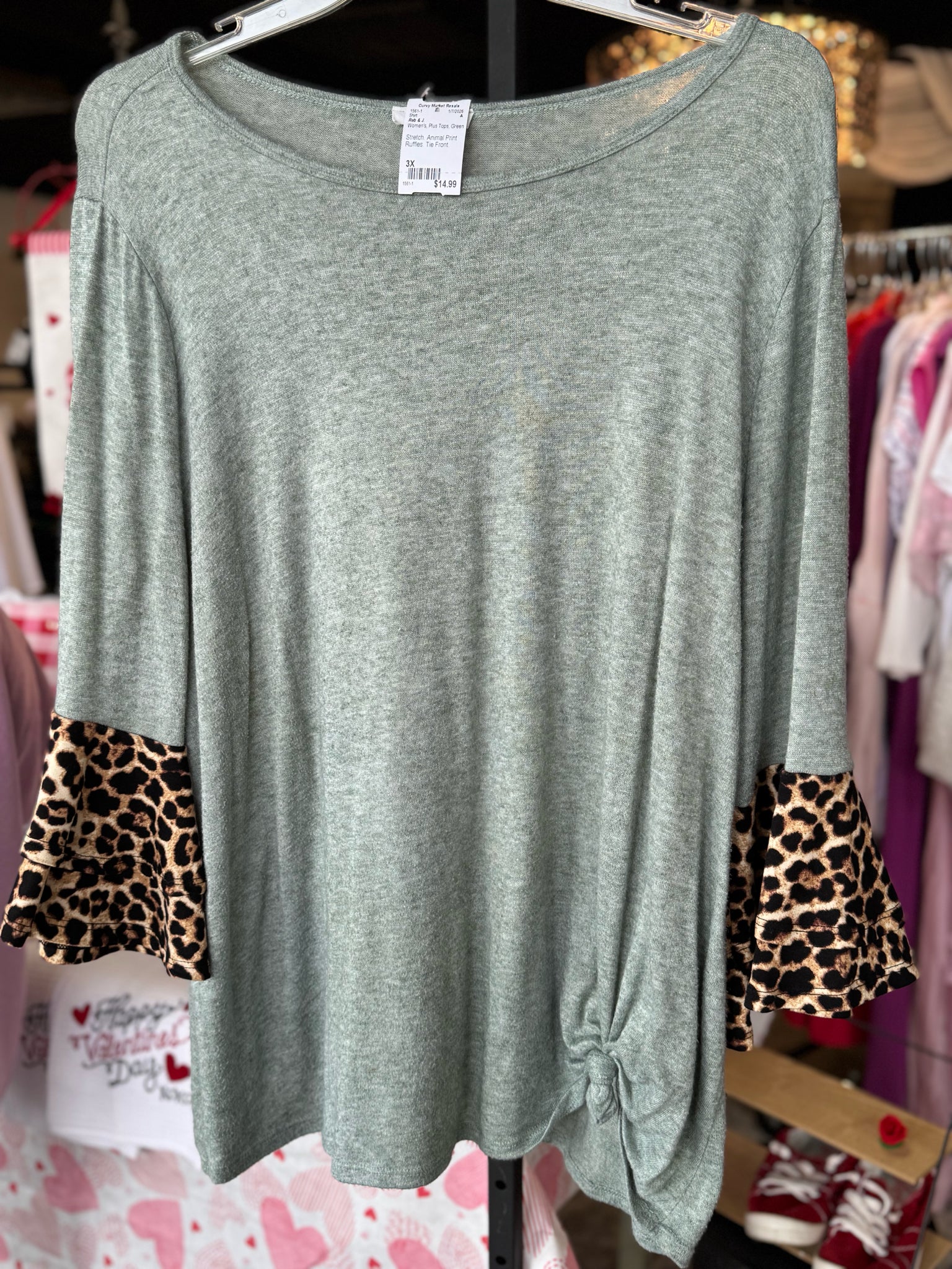 Reb & J. Plus Tops Size 3X Shirt
