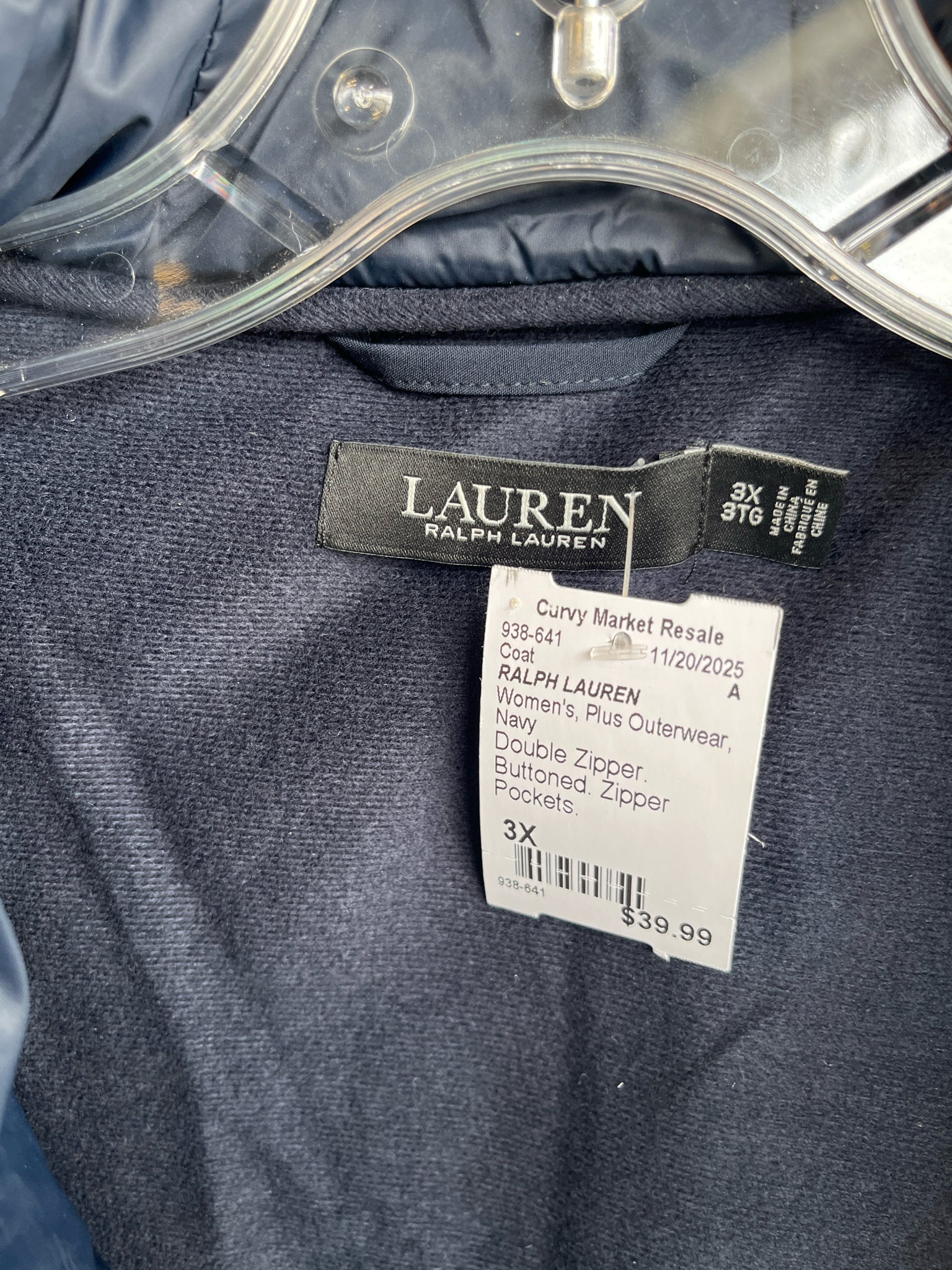 RALPH LAUREN Plus Outerwear Size 3X Coat