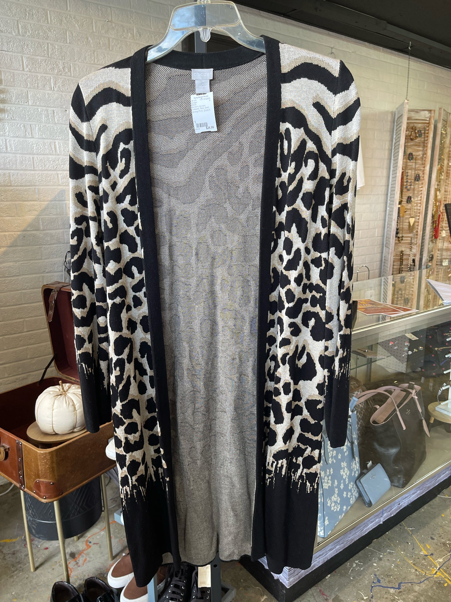 Chicos Womens Outerwear Size 1 Cardigan