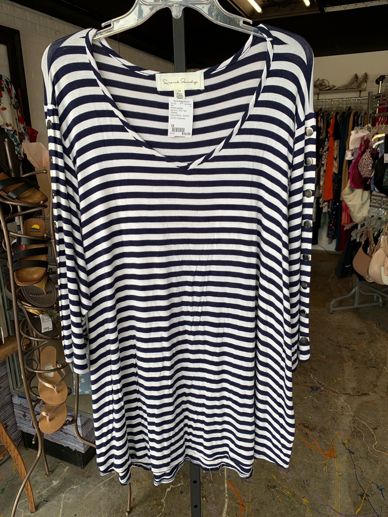 French Laundry Plus Tops Size 3X Shirt