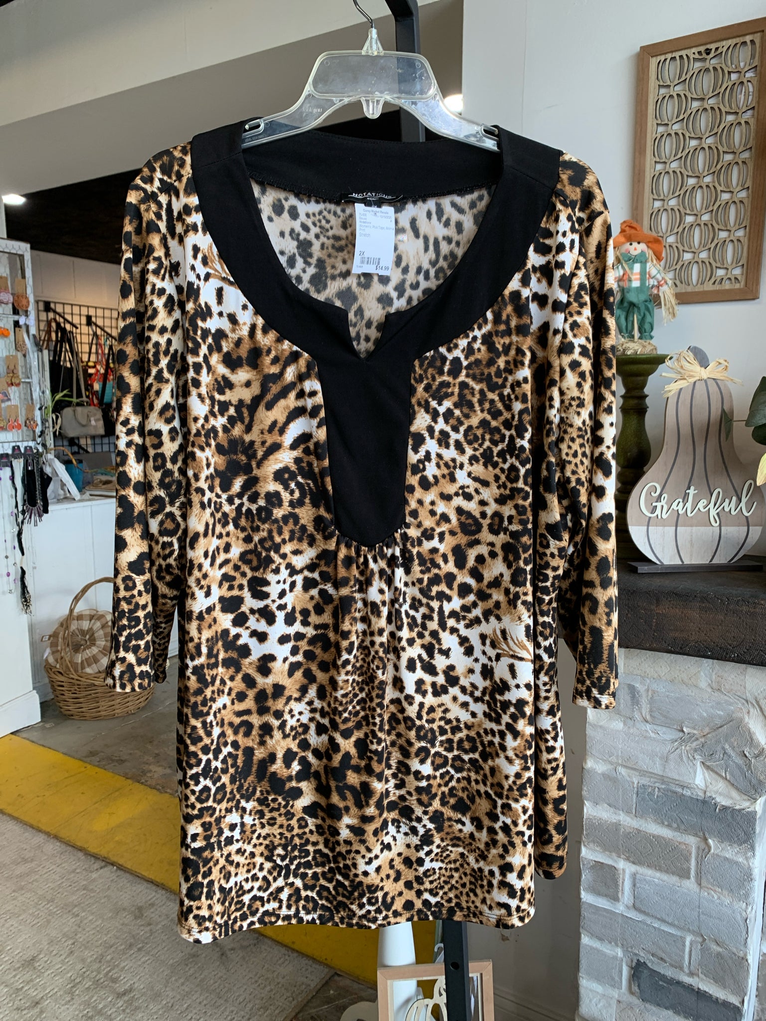 Notations Plus Tops Size 2X Blouse