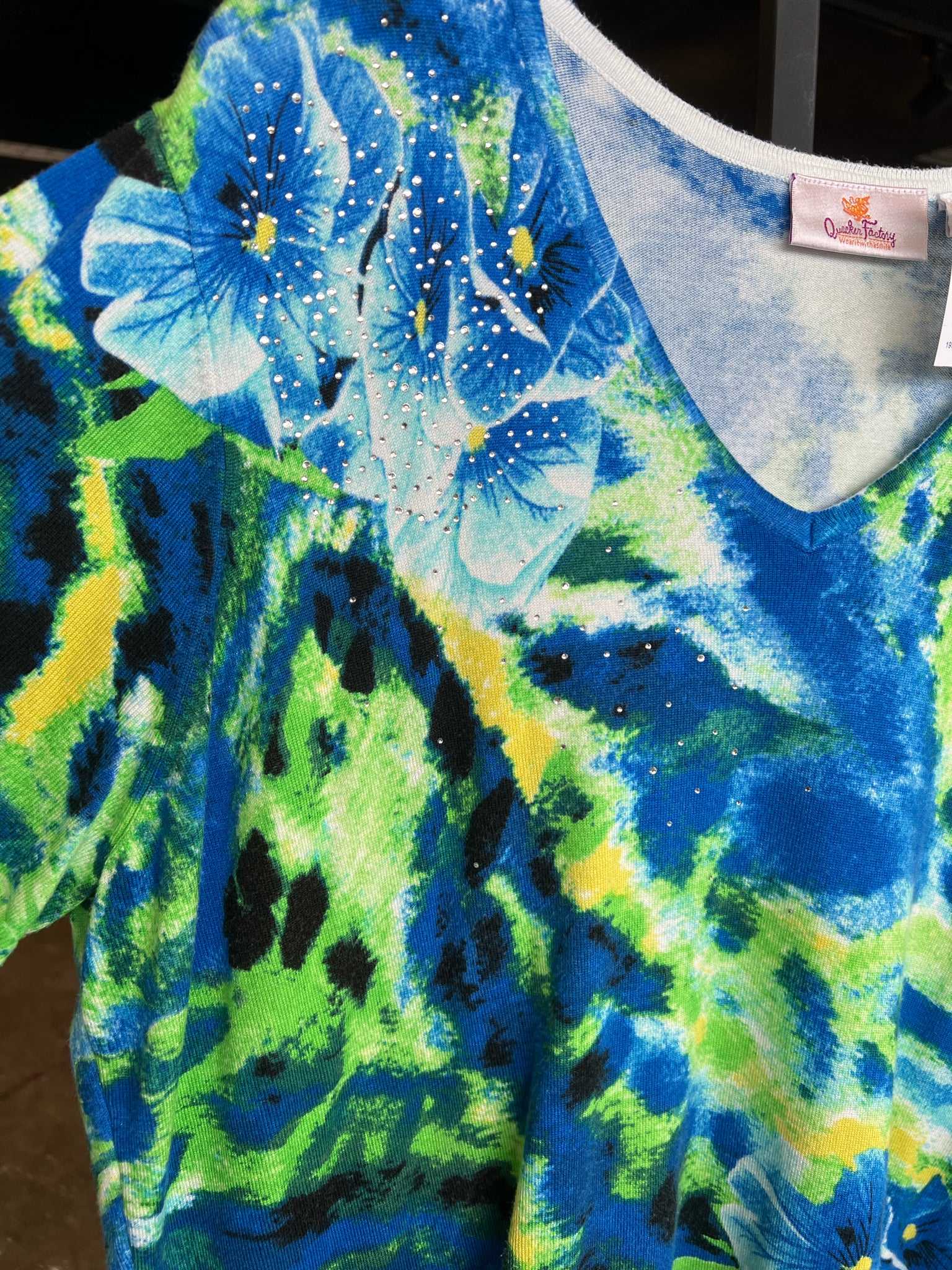 Quacker Factory Plus Tops Size 1X Shirt