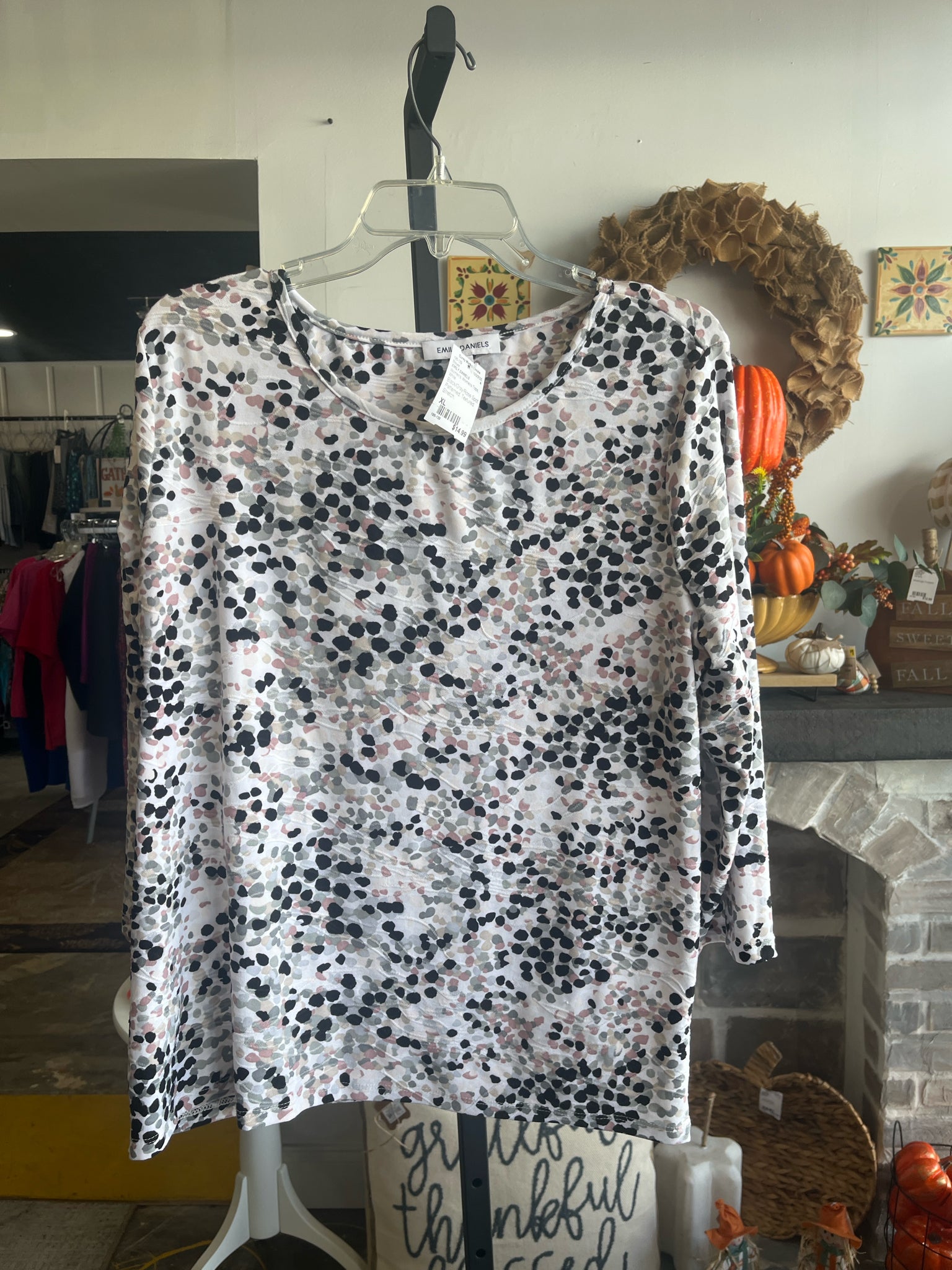 EMILY DANIELS Womens Tops Size XL Blouse