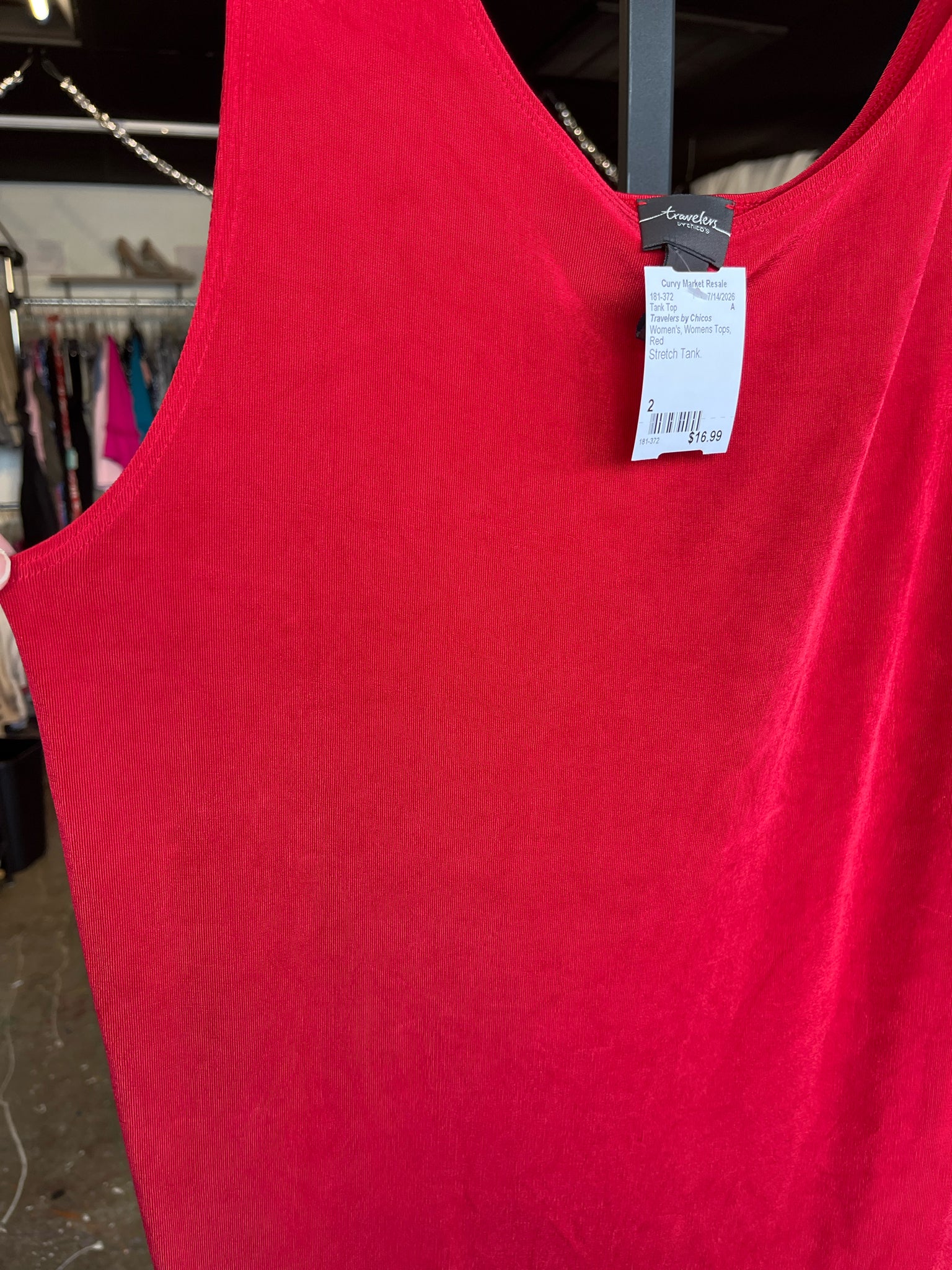 Travelers by Chicos Womens Tops Size 2 Tank Top