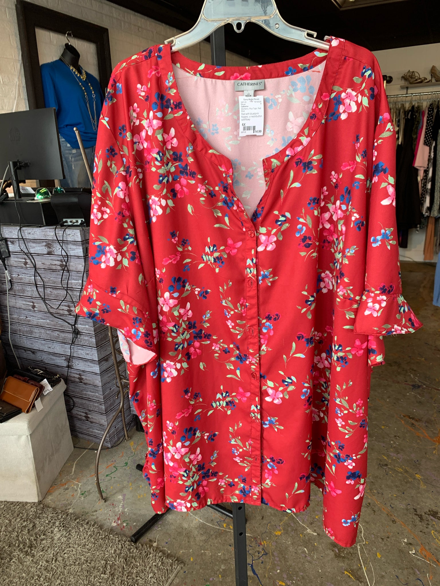 Catherine Plus Tops Size 6X Blouse