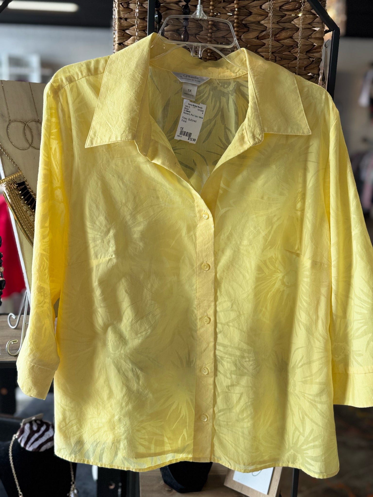 CJ Banks Plus Tops Size 1X Blouse