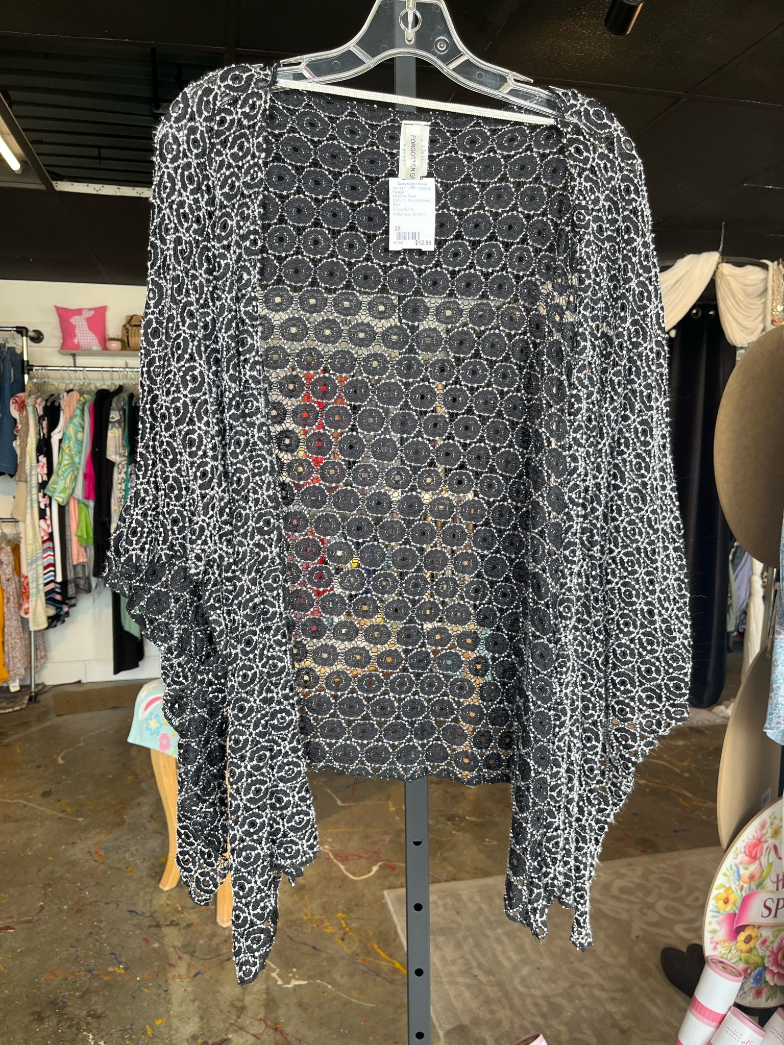 Forgotten Grace Plus Outerwear Size 3X Cardigan