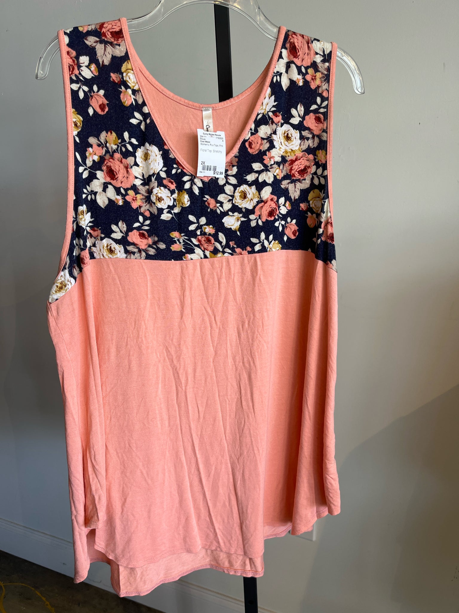 Cool Melon Plus Tops Size 2X Blouse