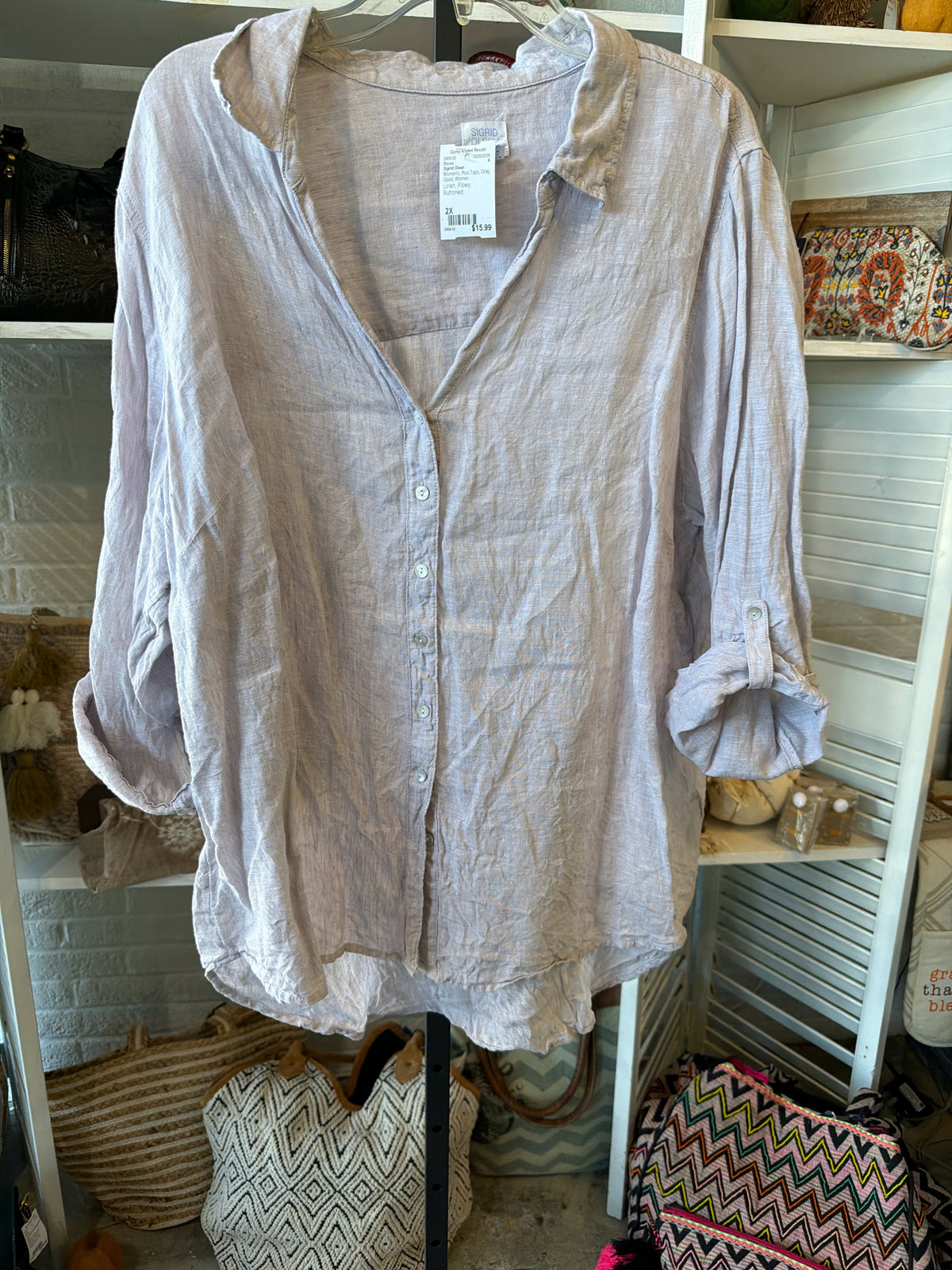 Sigrid Olsen Plus Tops Size 2X Blouse