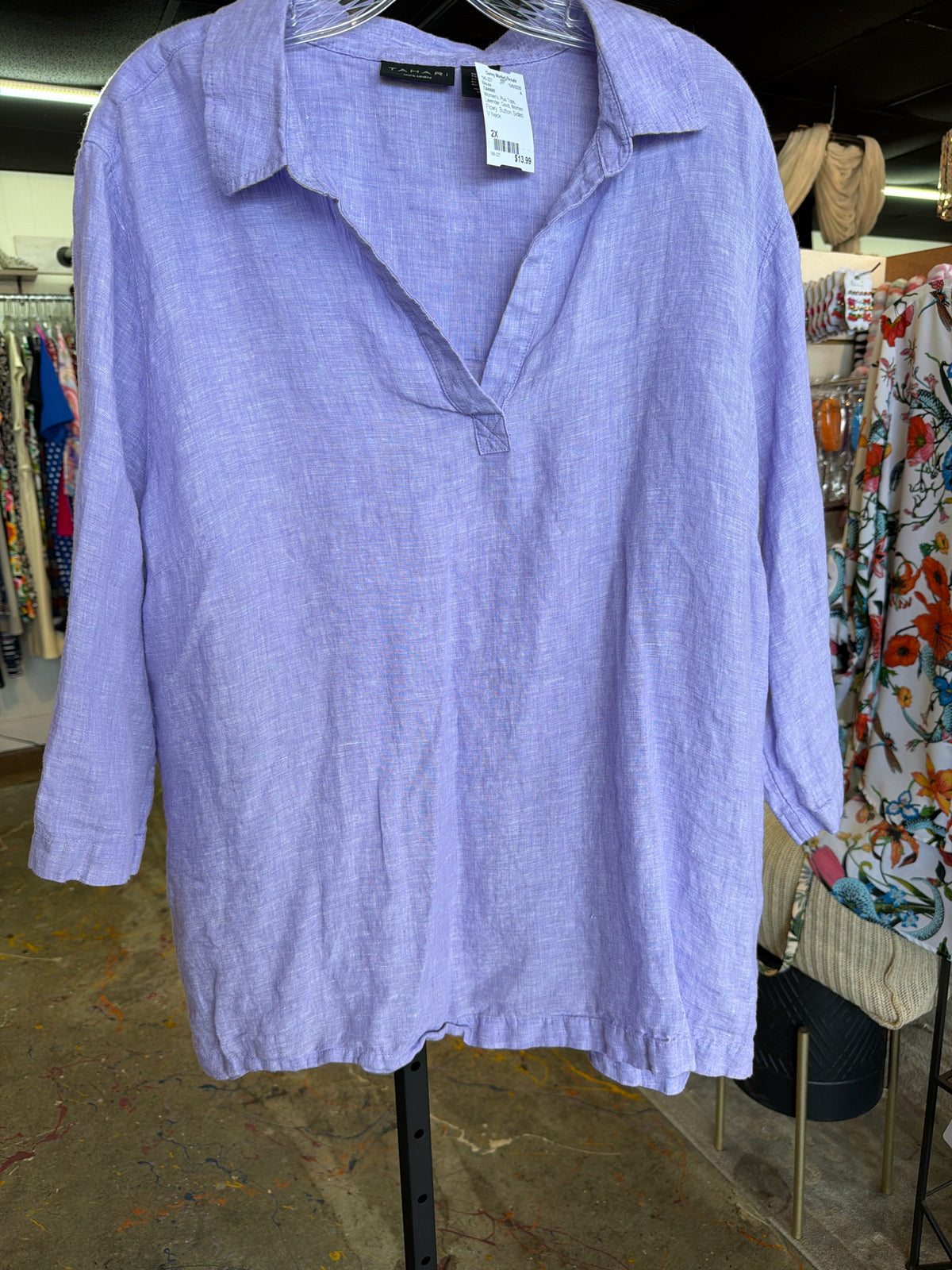 TAHARI Plus Tops Size 2X Blouse