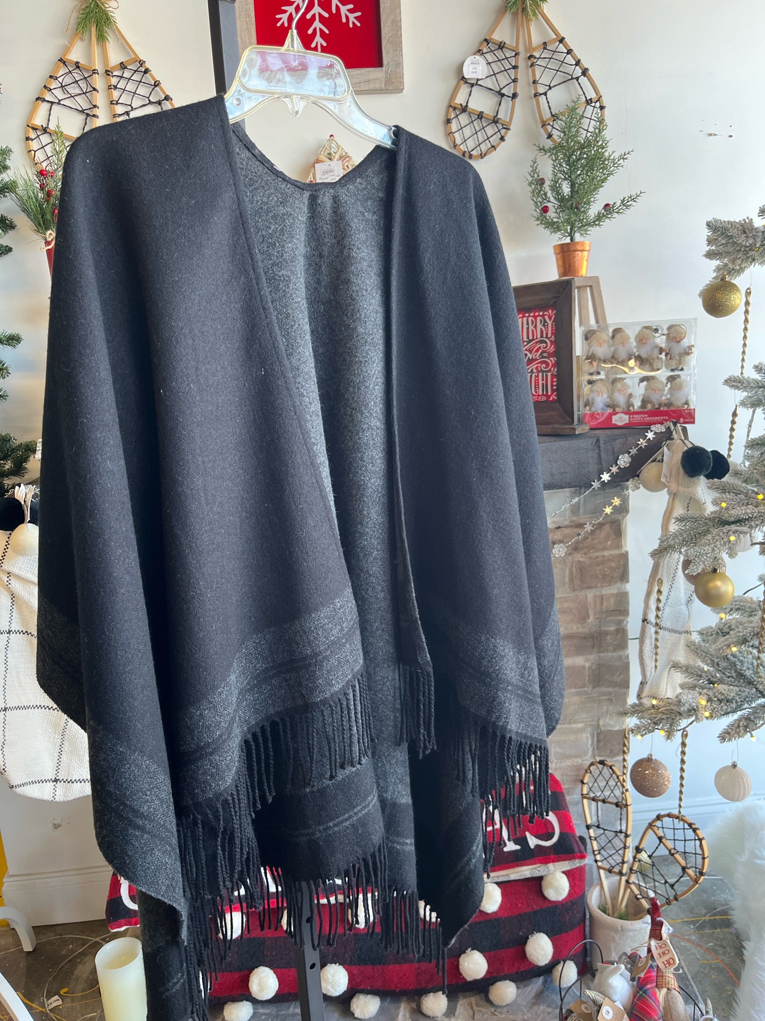 No Brand Charcoal Shawl