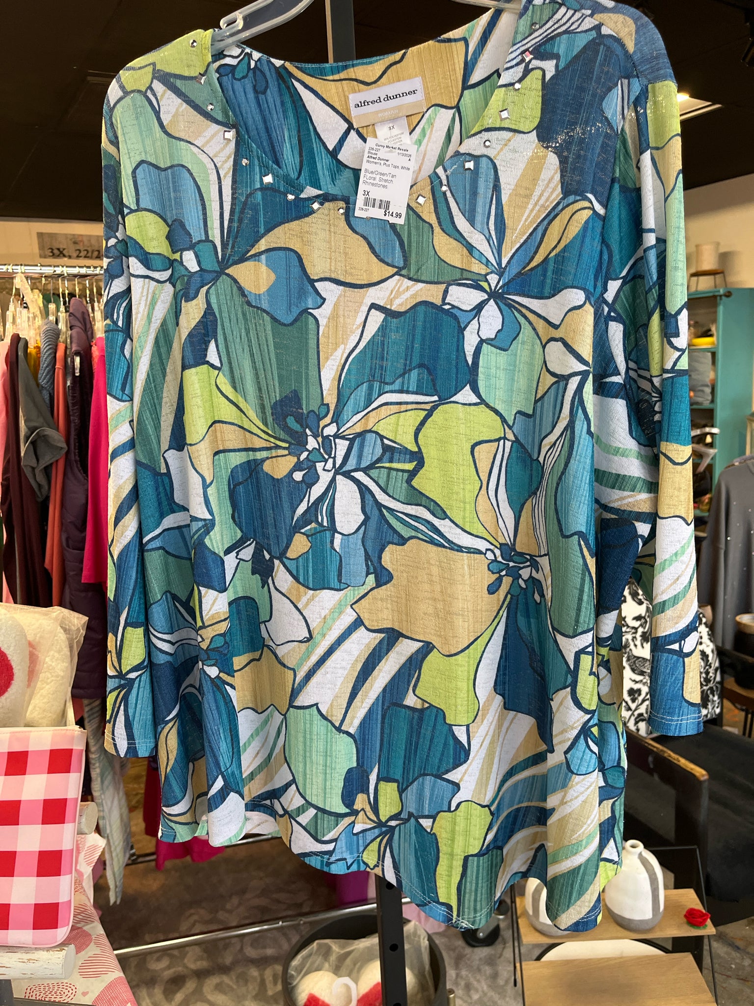 Alfred Dunner Plus Tops Size 3X Blouse