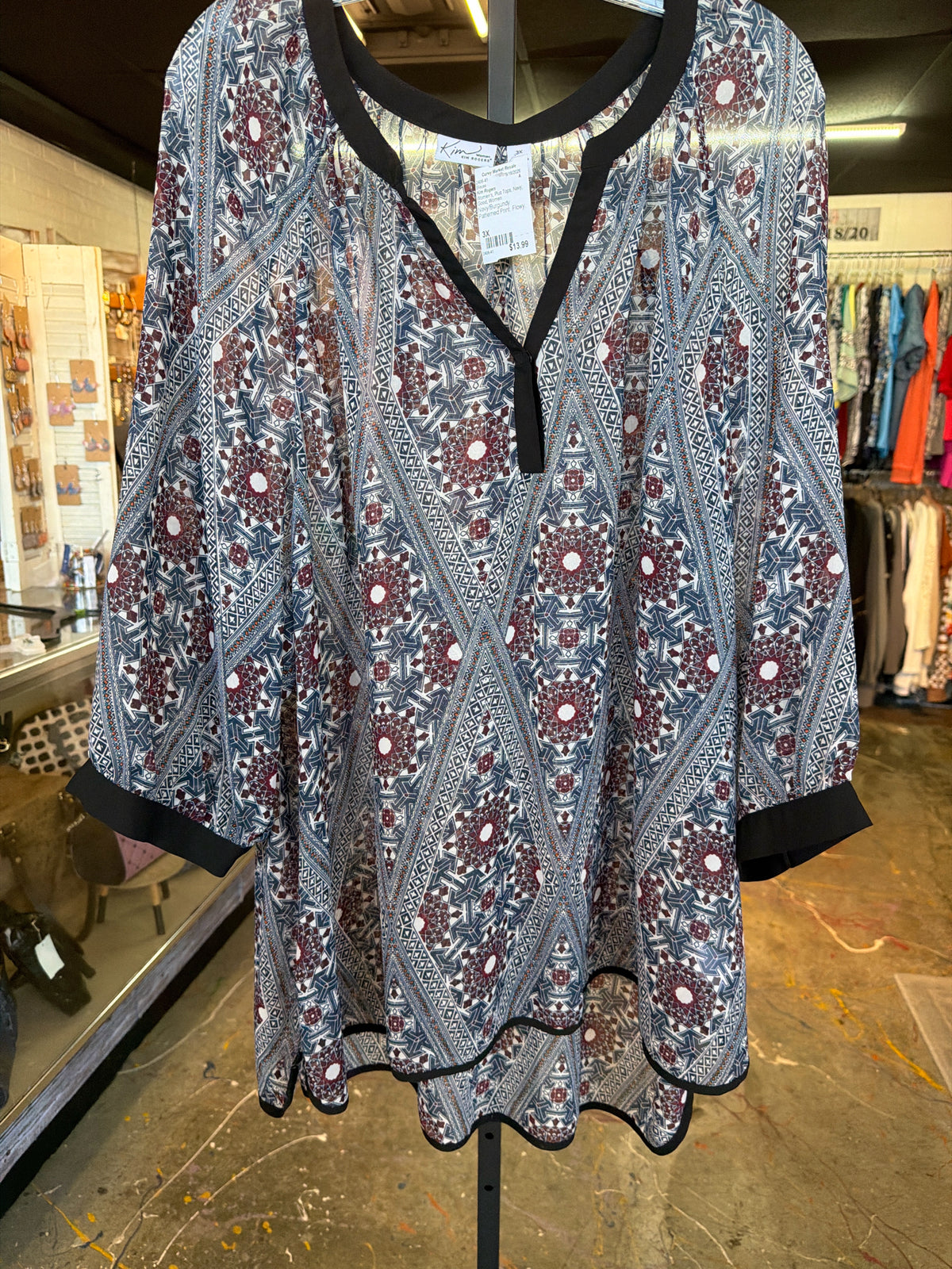 Kim Rogers Plus Tops Size 3X Blouse