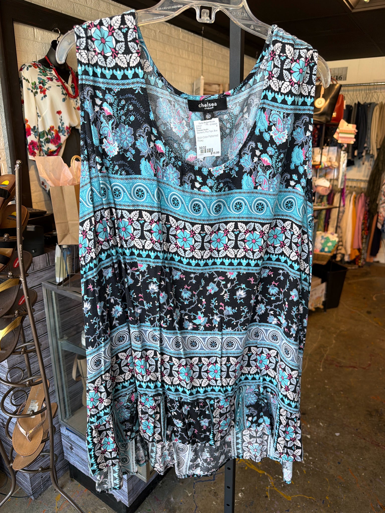 Chelsea Studio Plus Tops Size 30/32 Blouse