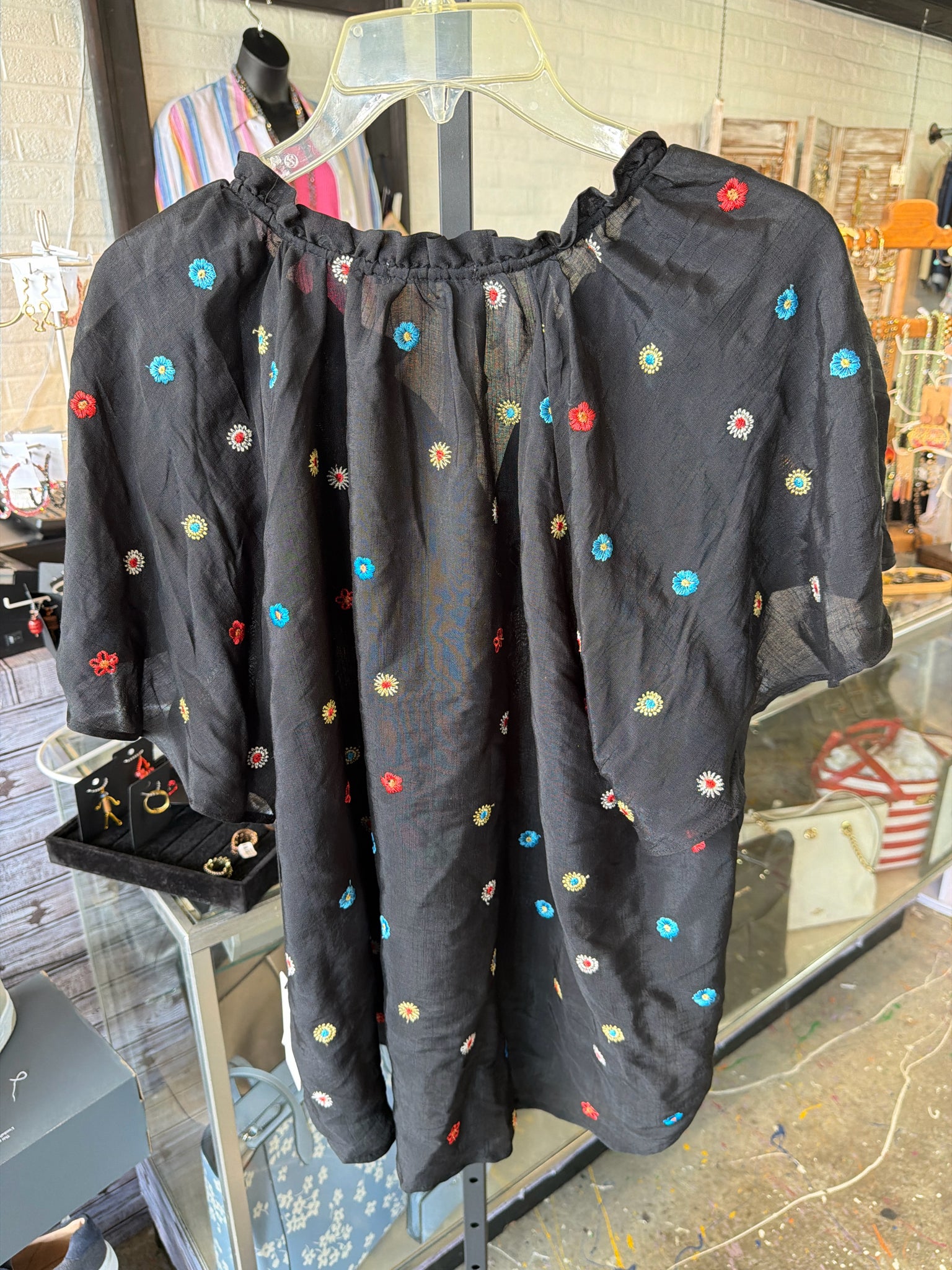 FiguercaEflower Plus Tops Size 2X Blouse