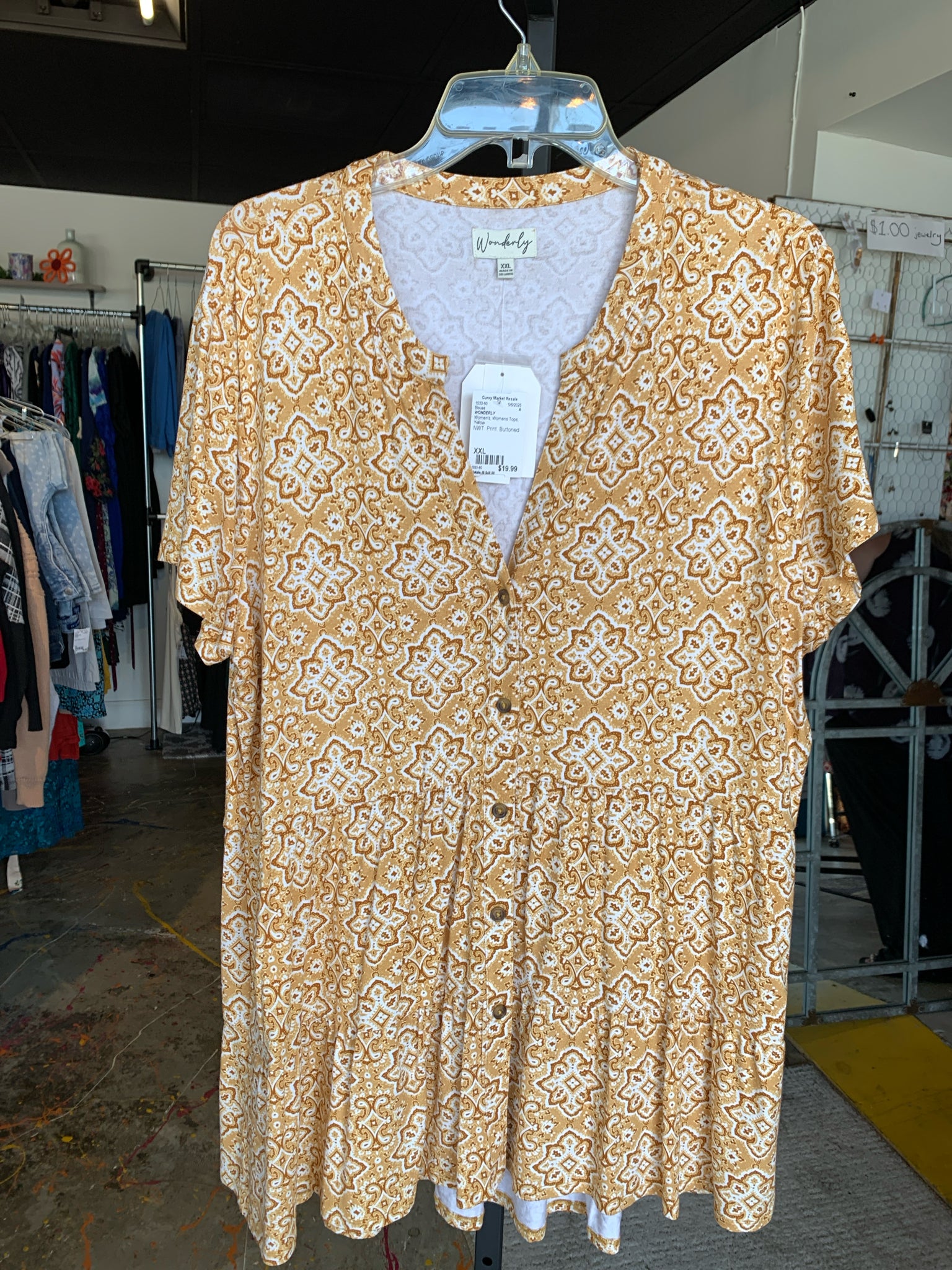 WONDERLY Womens Tops Size XXL Blouse