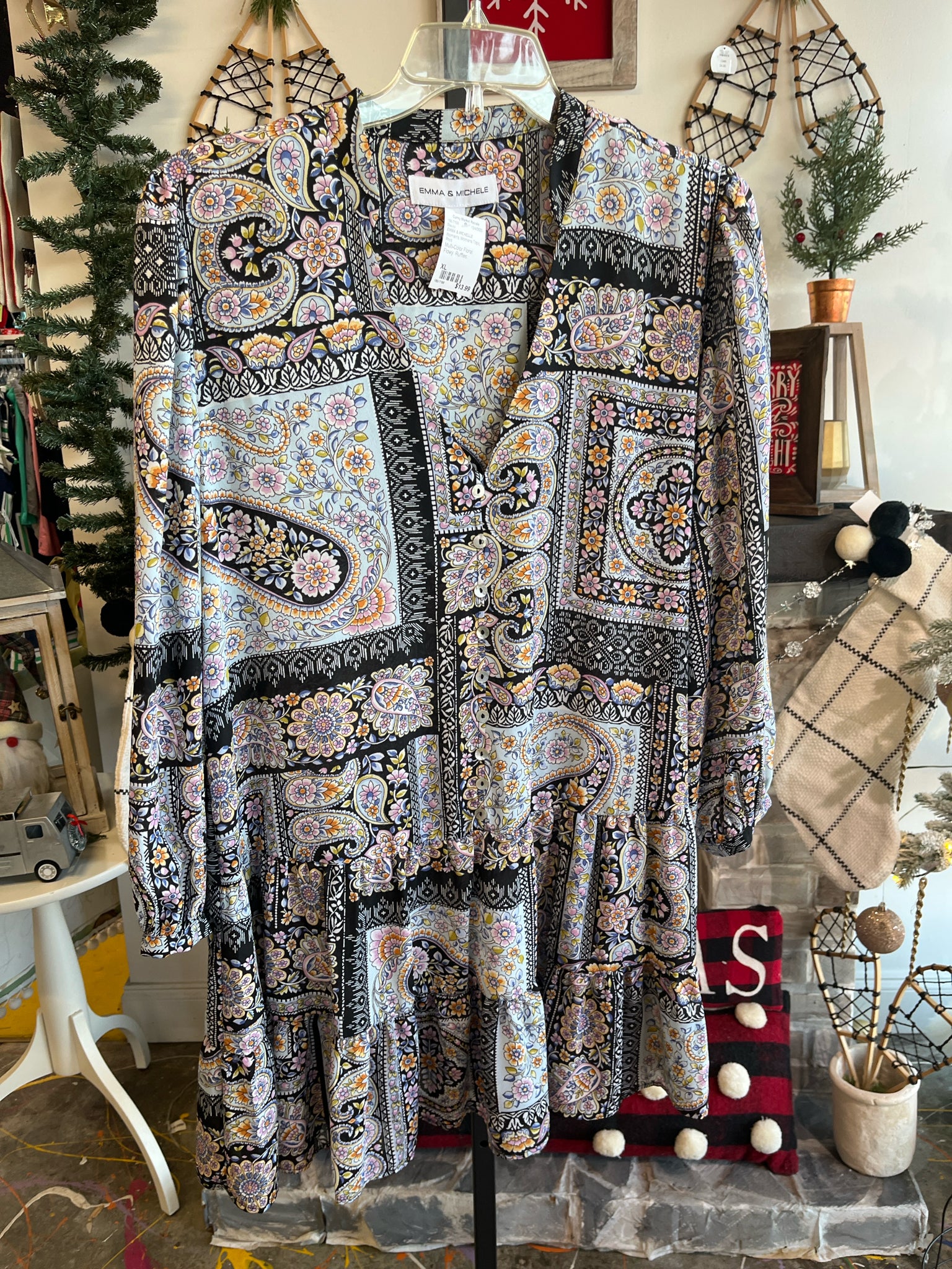 EMMA & MICHELLE Womens Tops Size XL Blouse