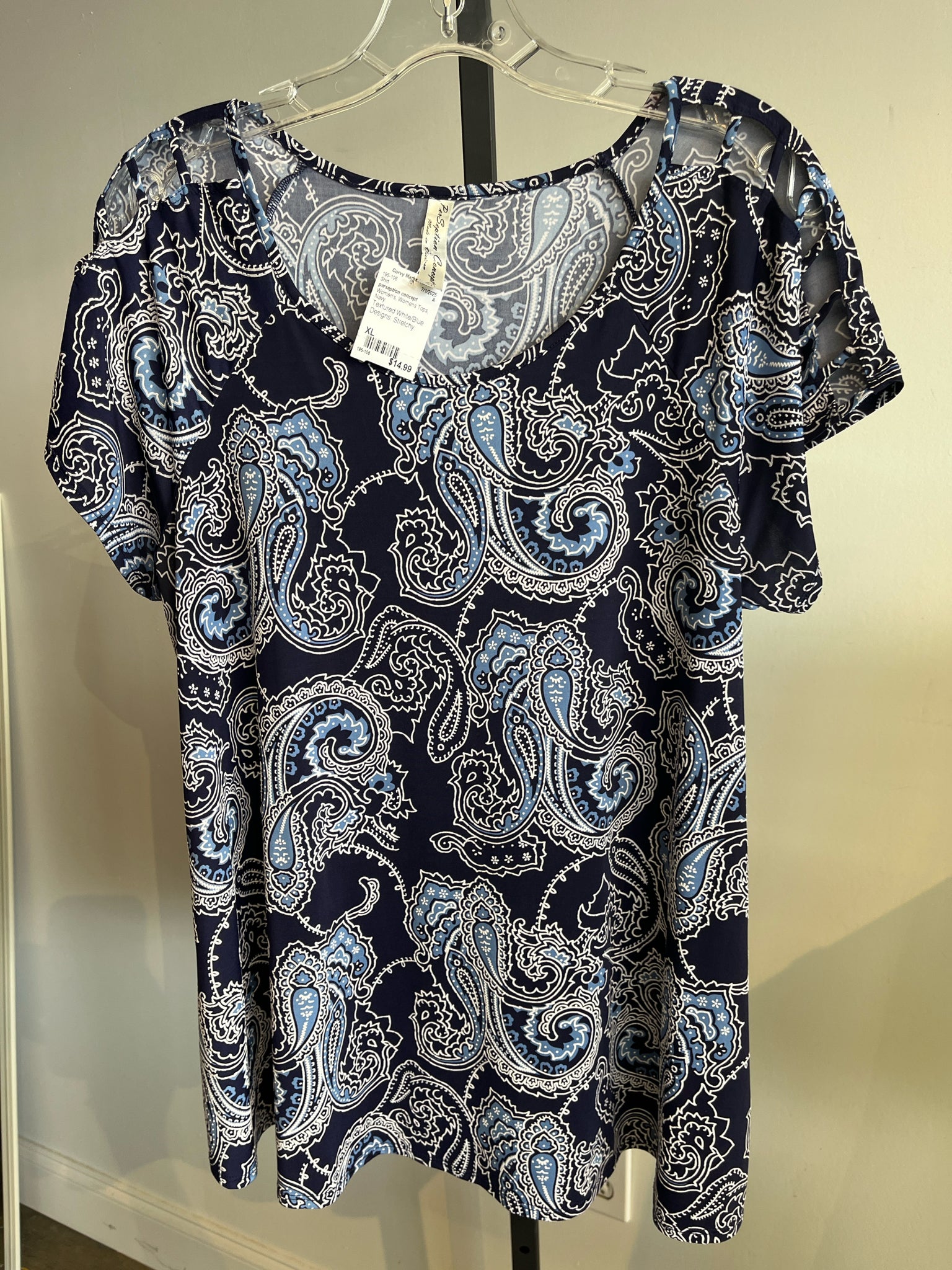 perseption concept Womens Tops Size XL Shirt