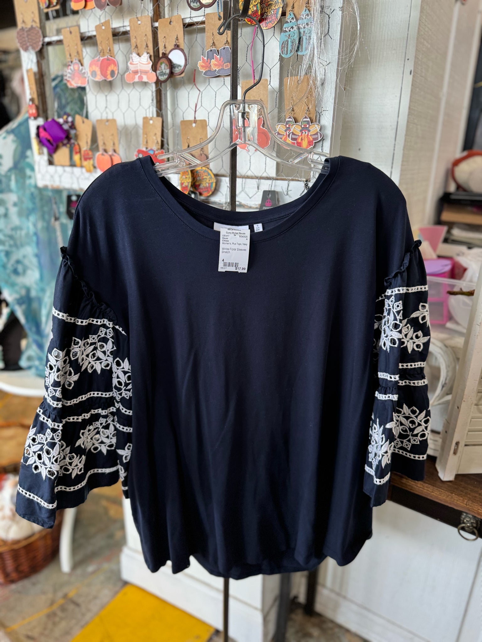 Chicos Plus Tops Size 4 Blouse