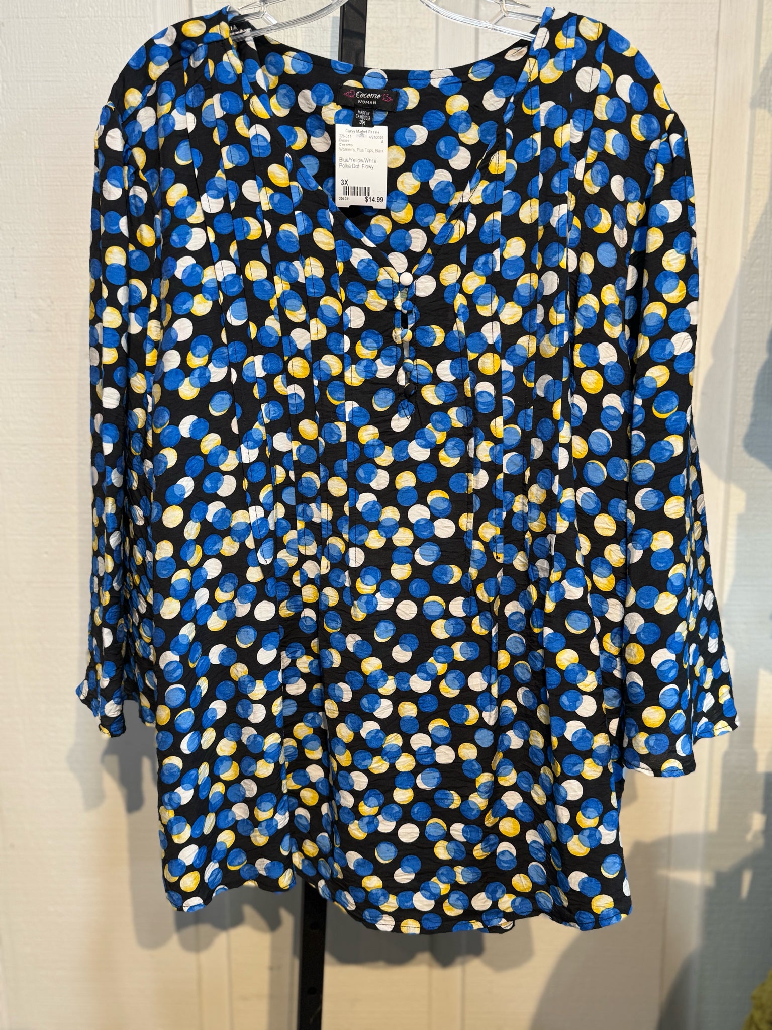 Cocomo Plus Tops Size 3X Blouse