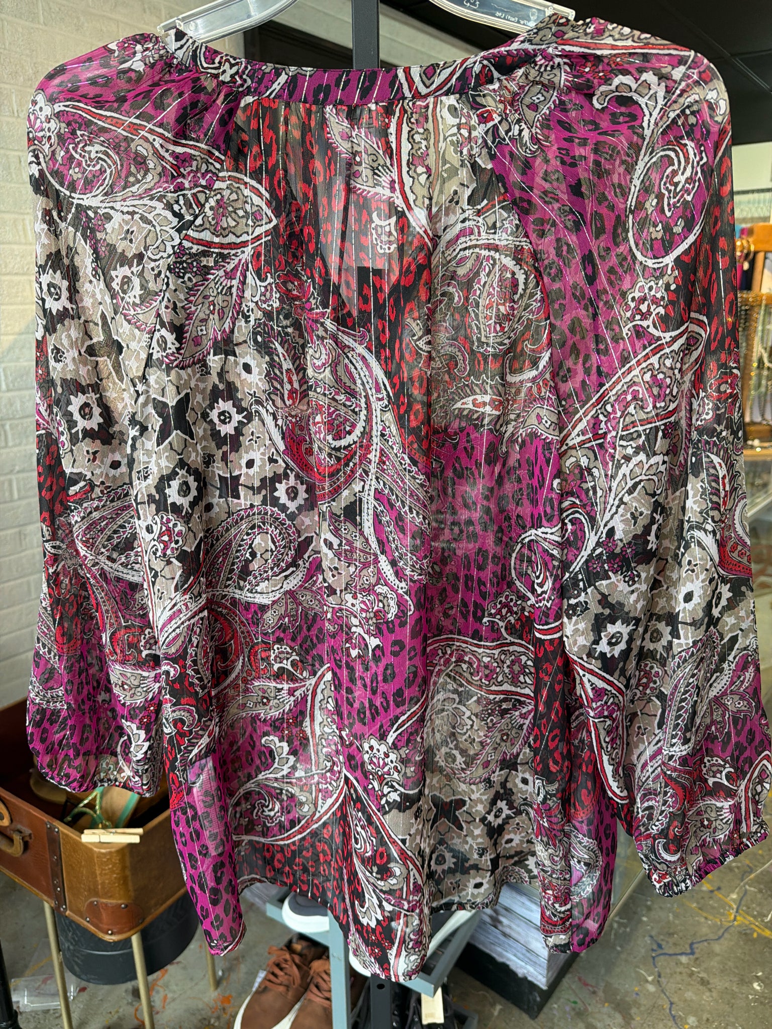 Chicos Womens Tops Size 3 Blouse