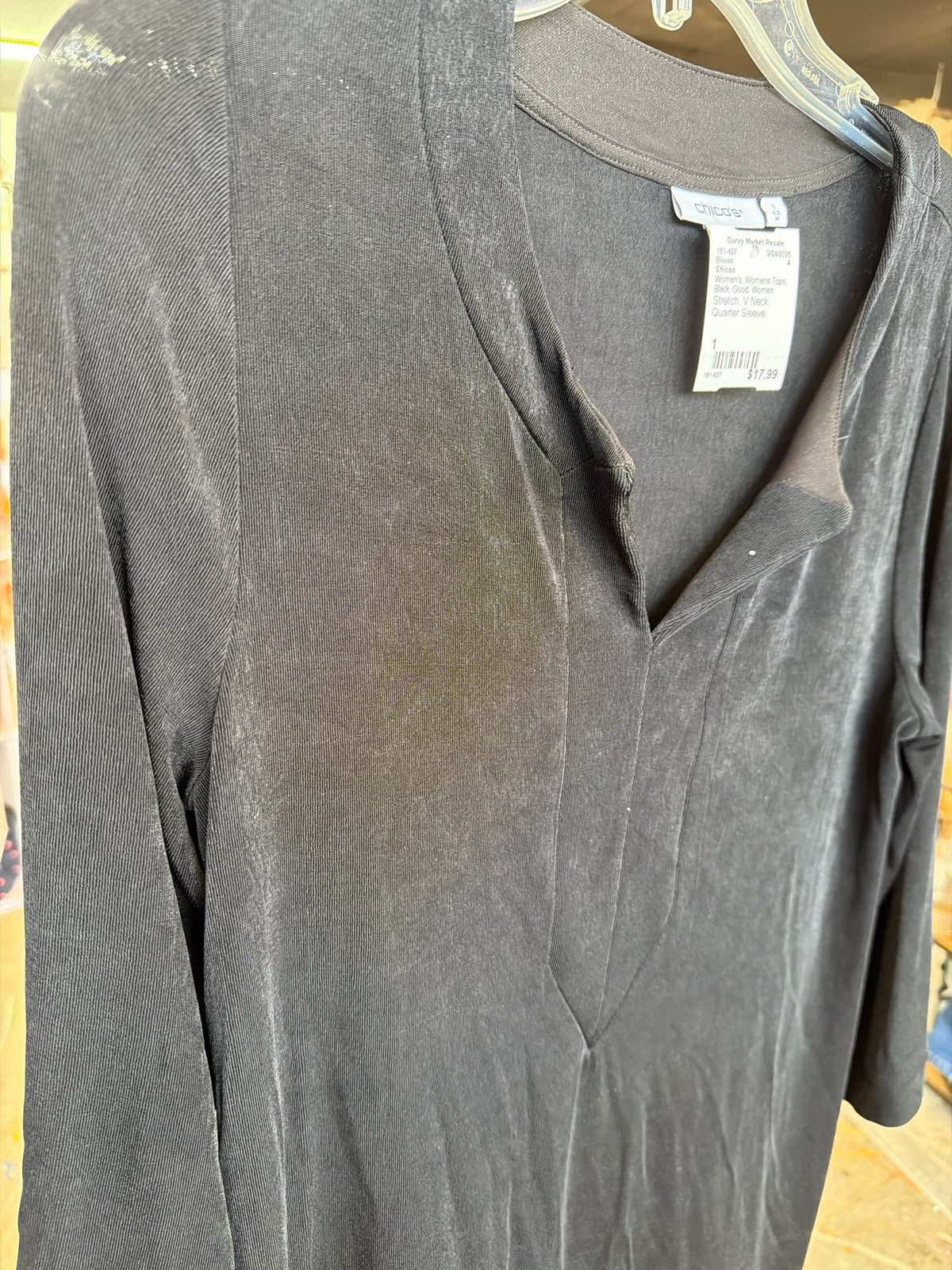 Chicos Womens Tops Size 1 Blouse